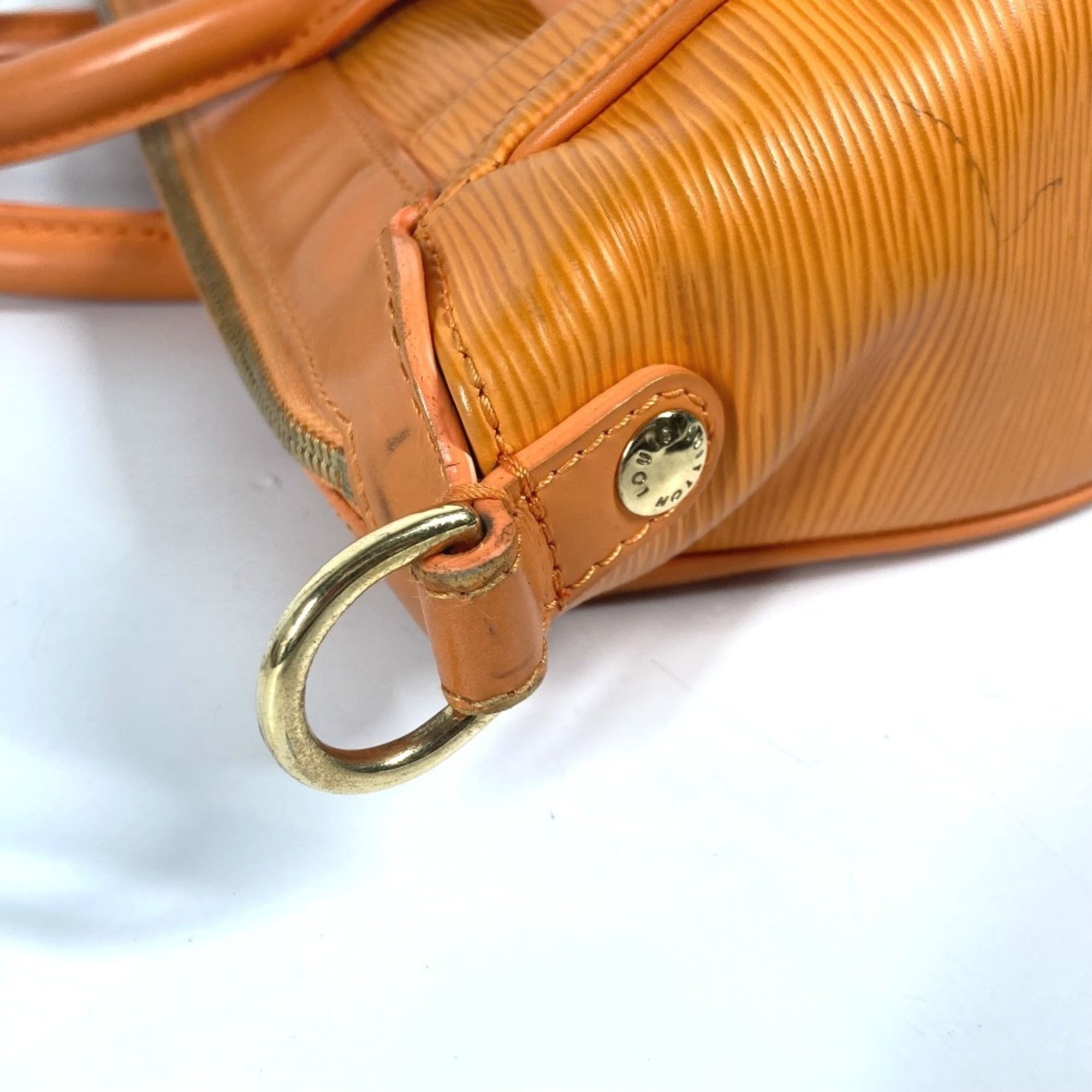 Louis Vuitton Orange Epi Leather Handbag Tote Bag (Pre-Owned)