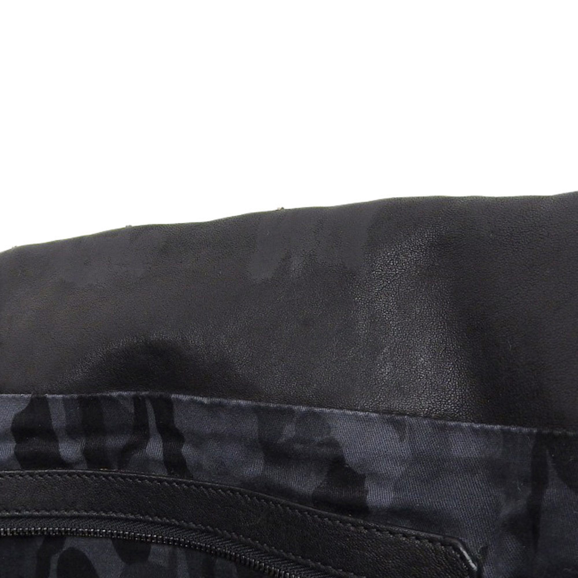 Jimmy Choo Black Leather Tote Bag (Pre-Owned)