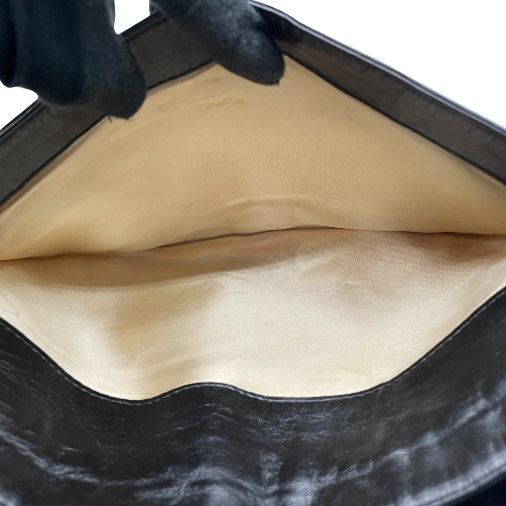 Bottega Veneta Black Intrecciato Shoulder Bag (Pre-Owned)