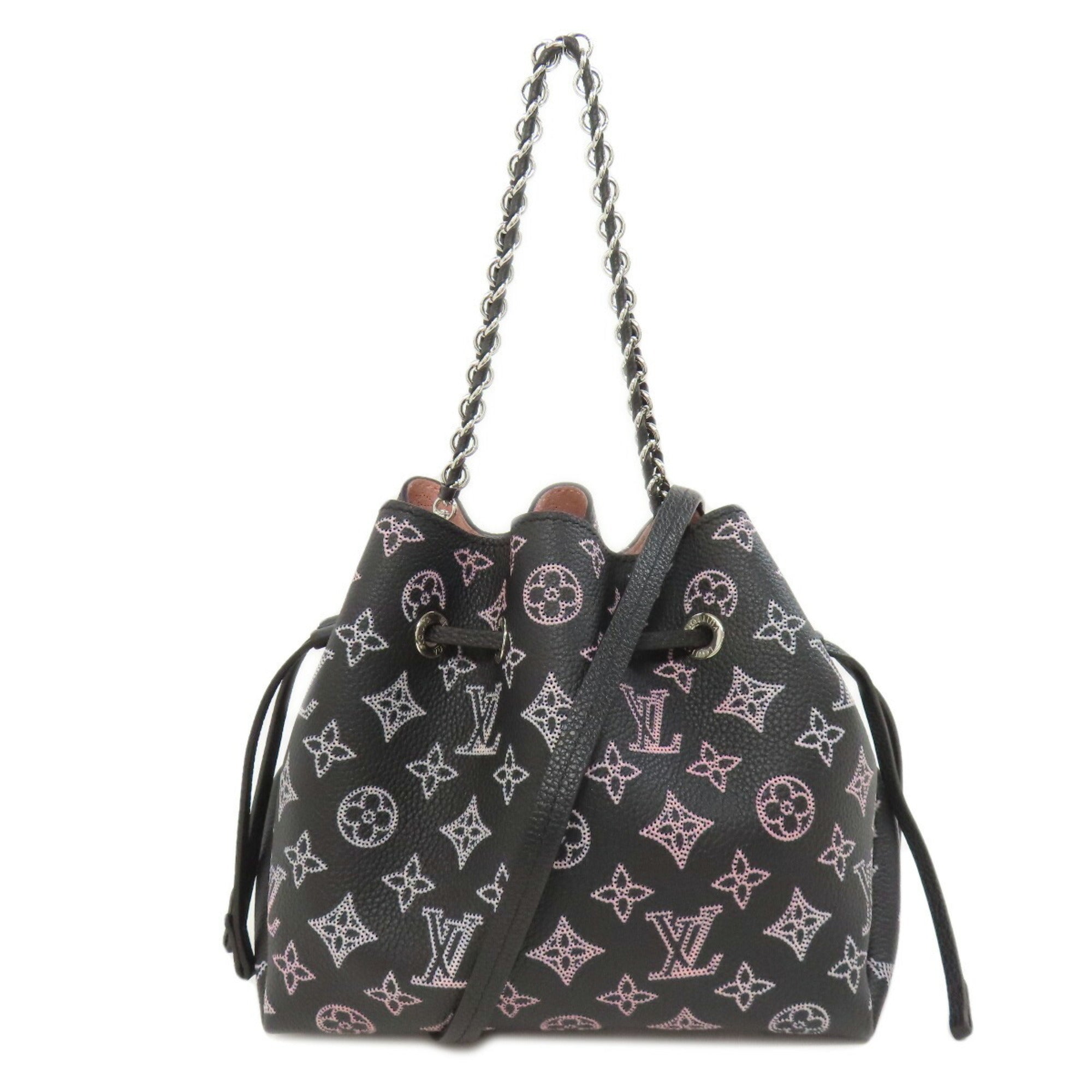 Louis Vuitton Black Pink Mahina Leather Handbag (Pre-Owned)