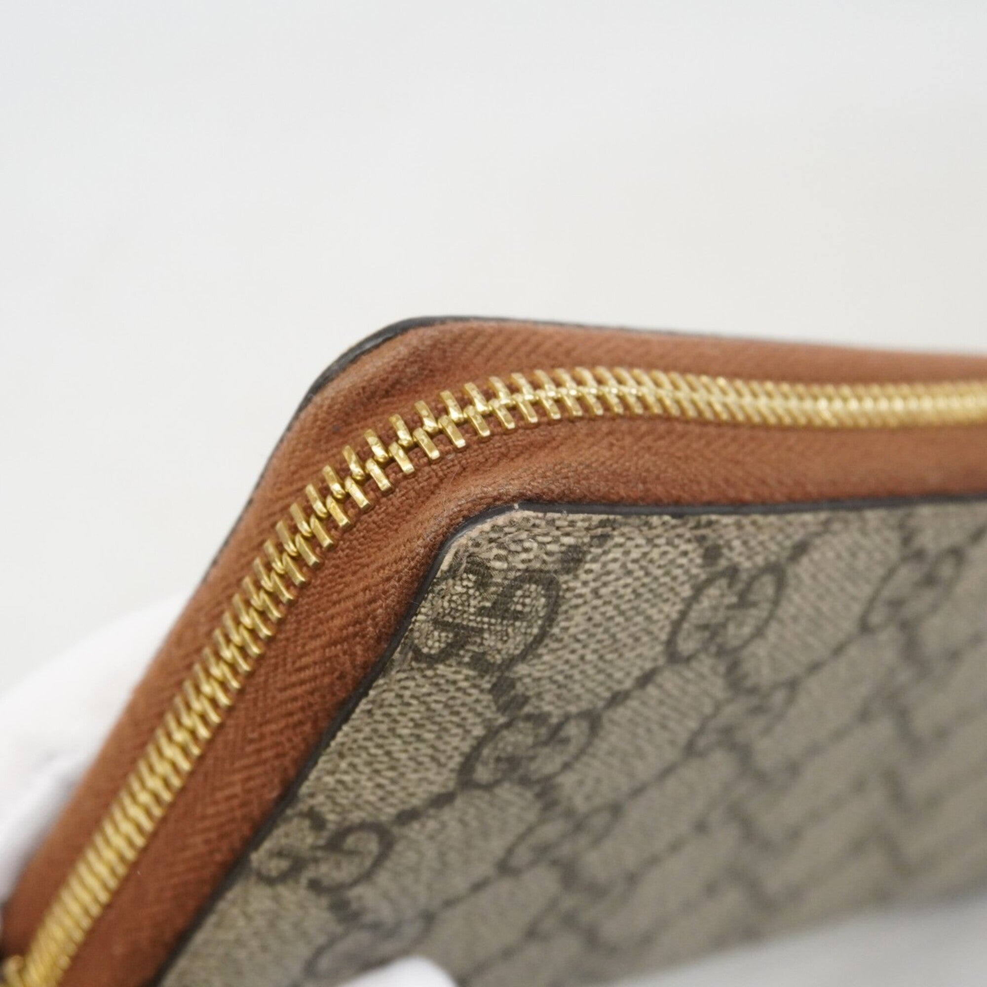 Gucci Brown Pvc Long Wallet (Bi-Fold) (Pre-Owned)