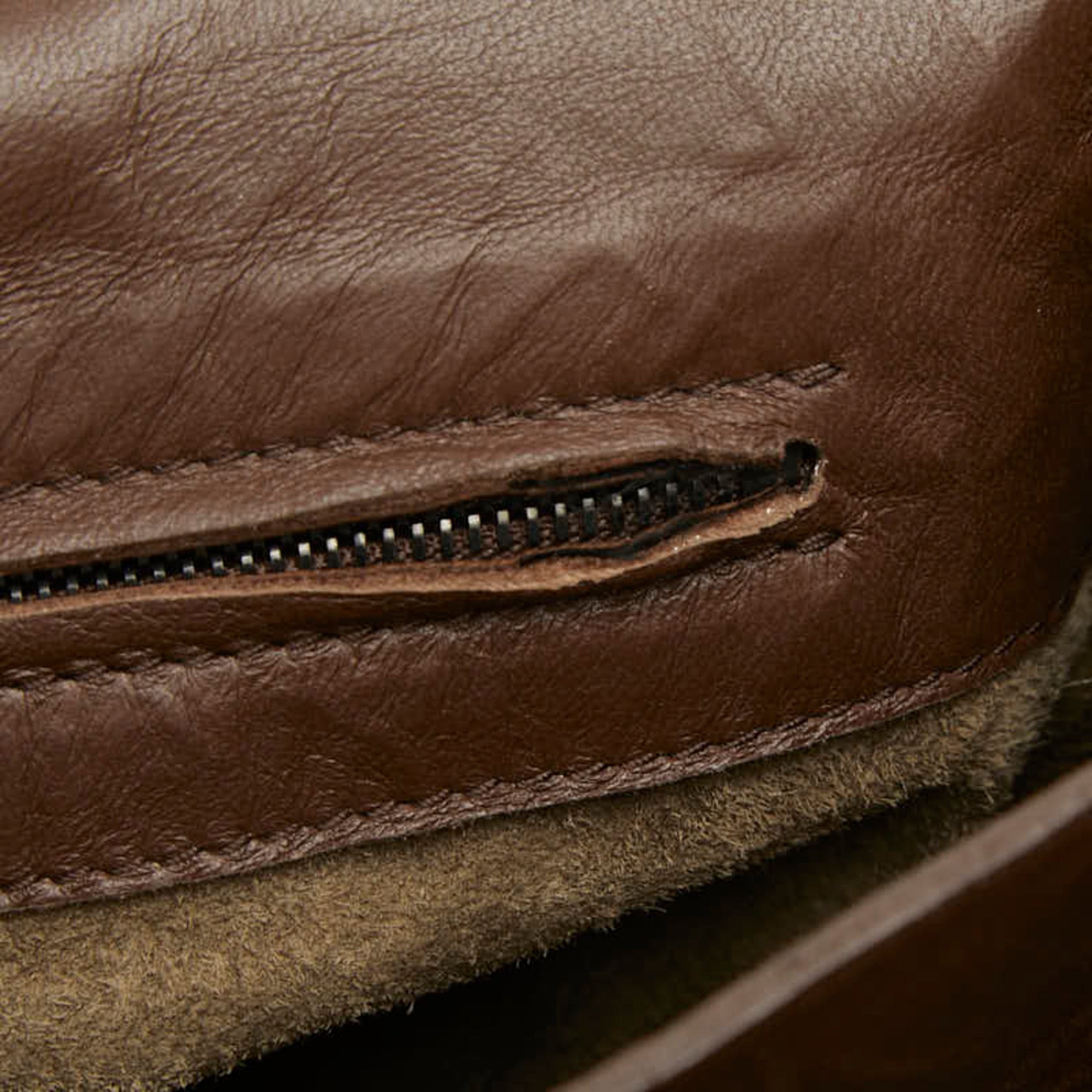 Bottega Veneta Brown Leather Shoulder Bag Tote Bag (Pre-Owned)