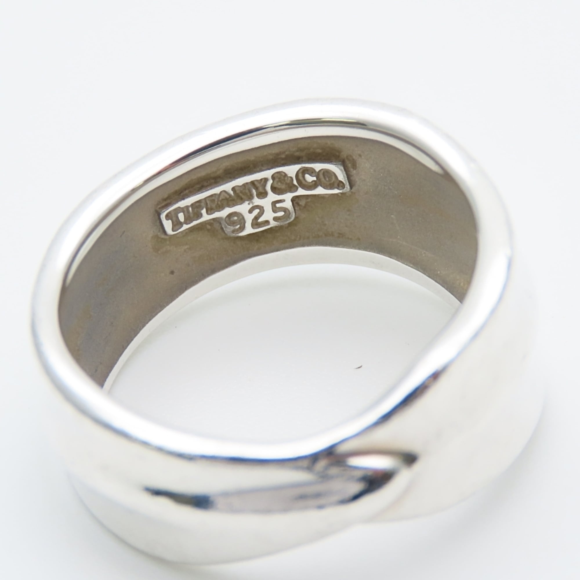 Tiffany Silver Silver 925 Band Ring (Pre-Owned)
