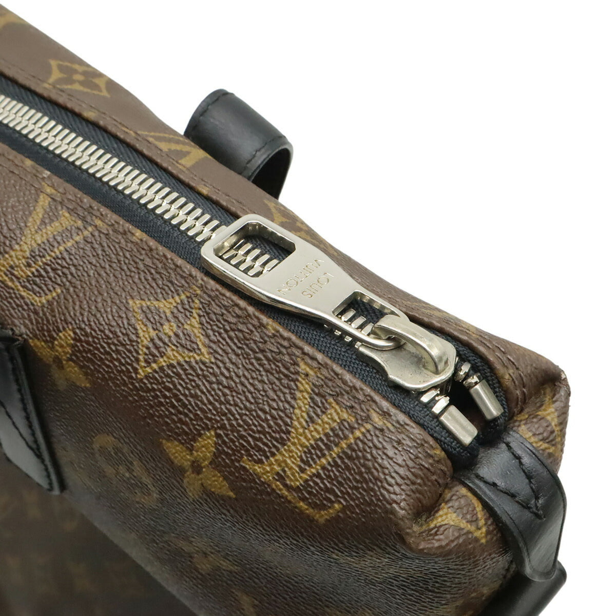 Louis Vuitton Monogram Black Brown Monogram Leather Handbag Tote Bag (Pre-Owned)