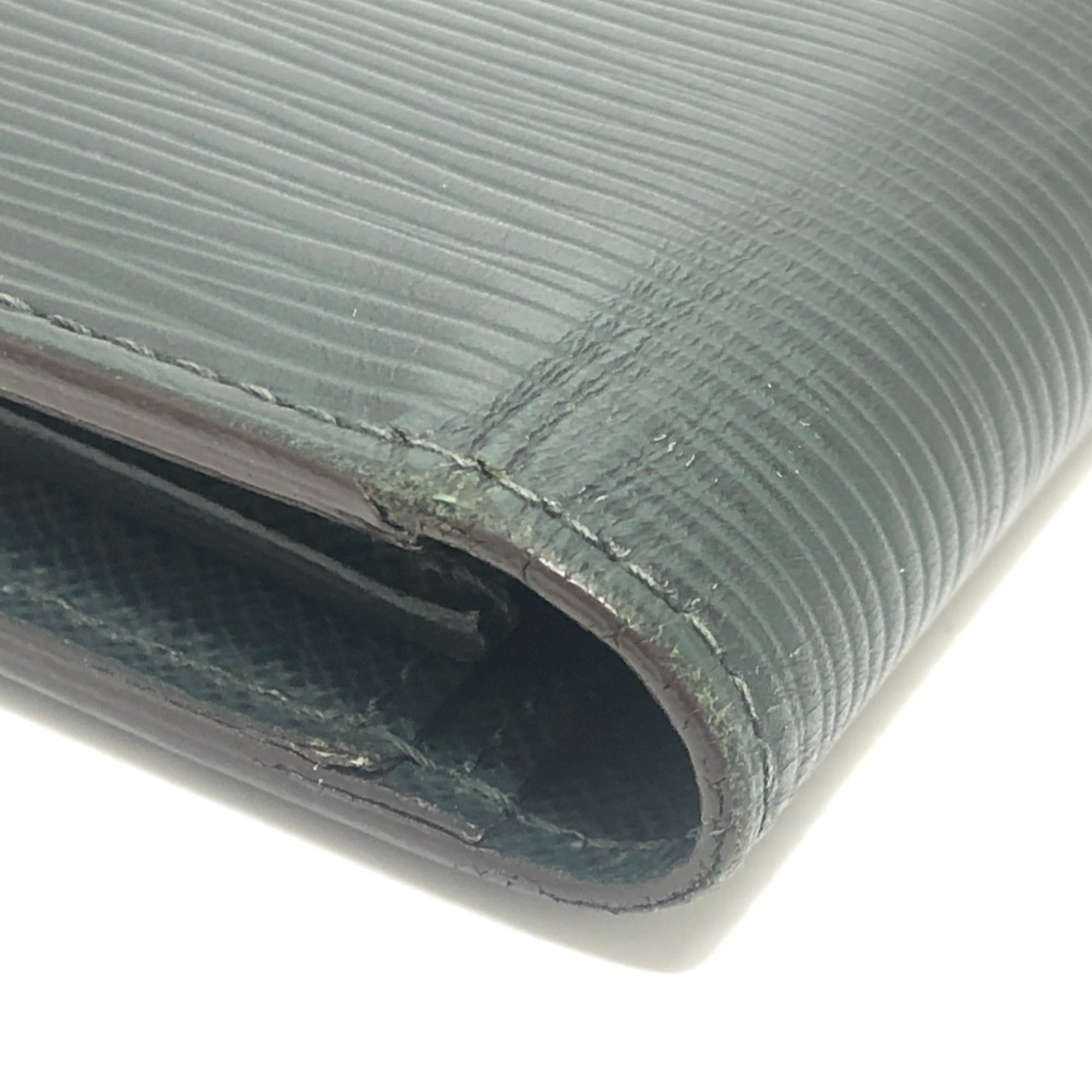 Louis Vuitton Dark Green Epi Leather Long Bill Wallet (Bi-Fold) (Pre-Owned)