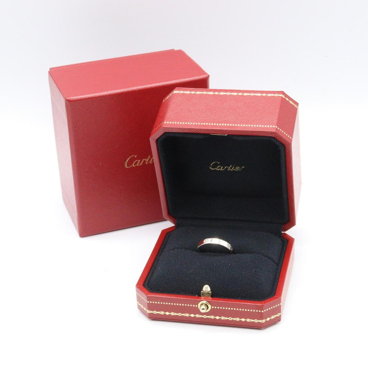 Cartier Silver White Gold (18K) Band Ring (Pre-Owned)