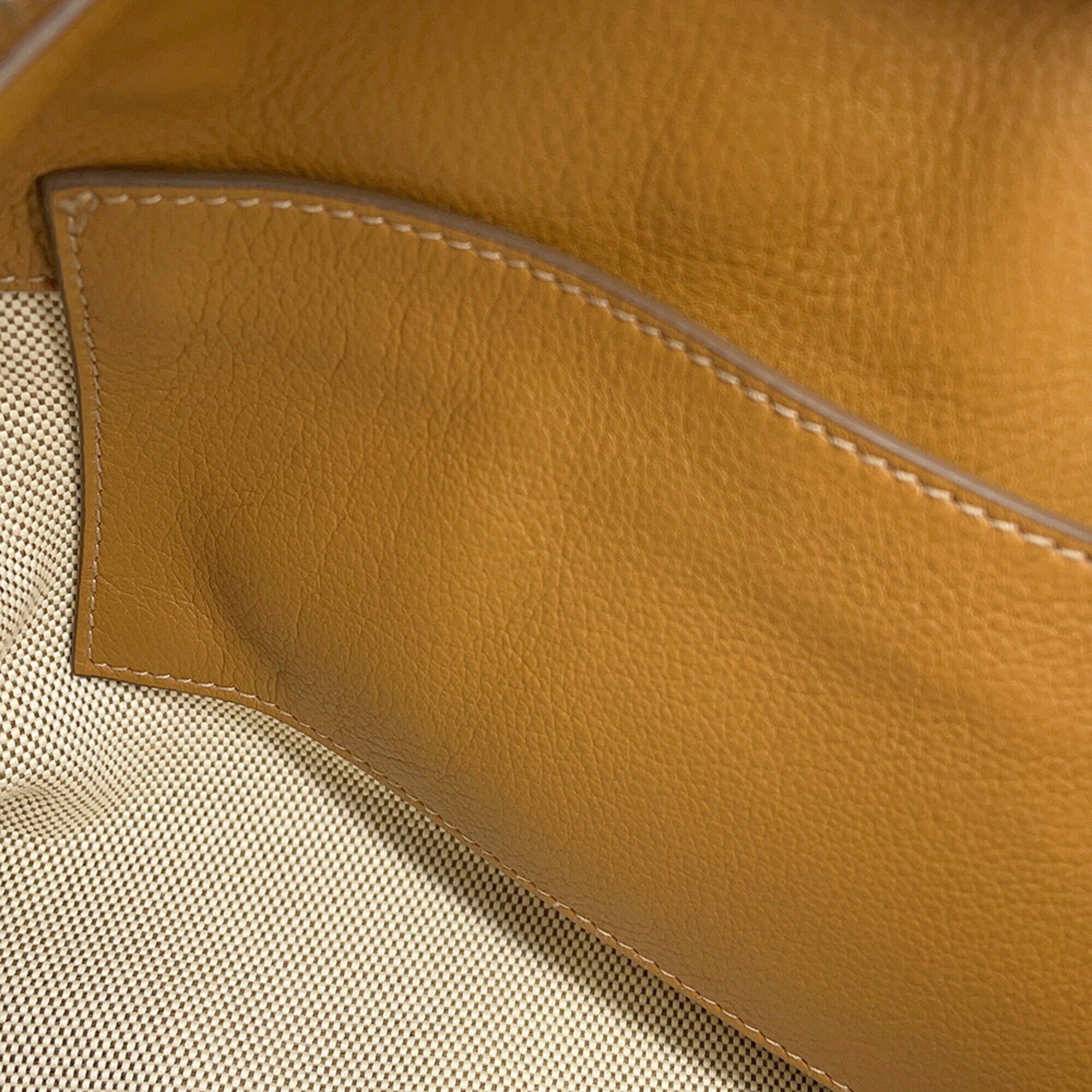 Prada Brown Leather Shoulder Bag (Pre-Owned)