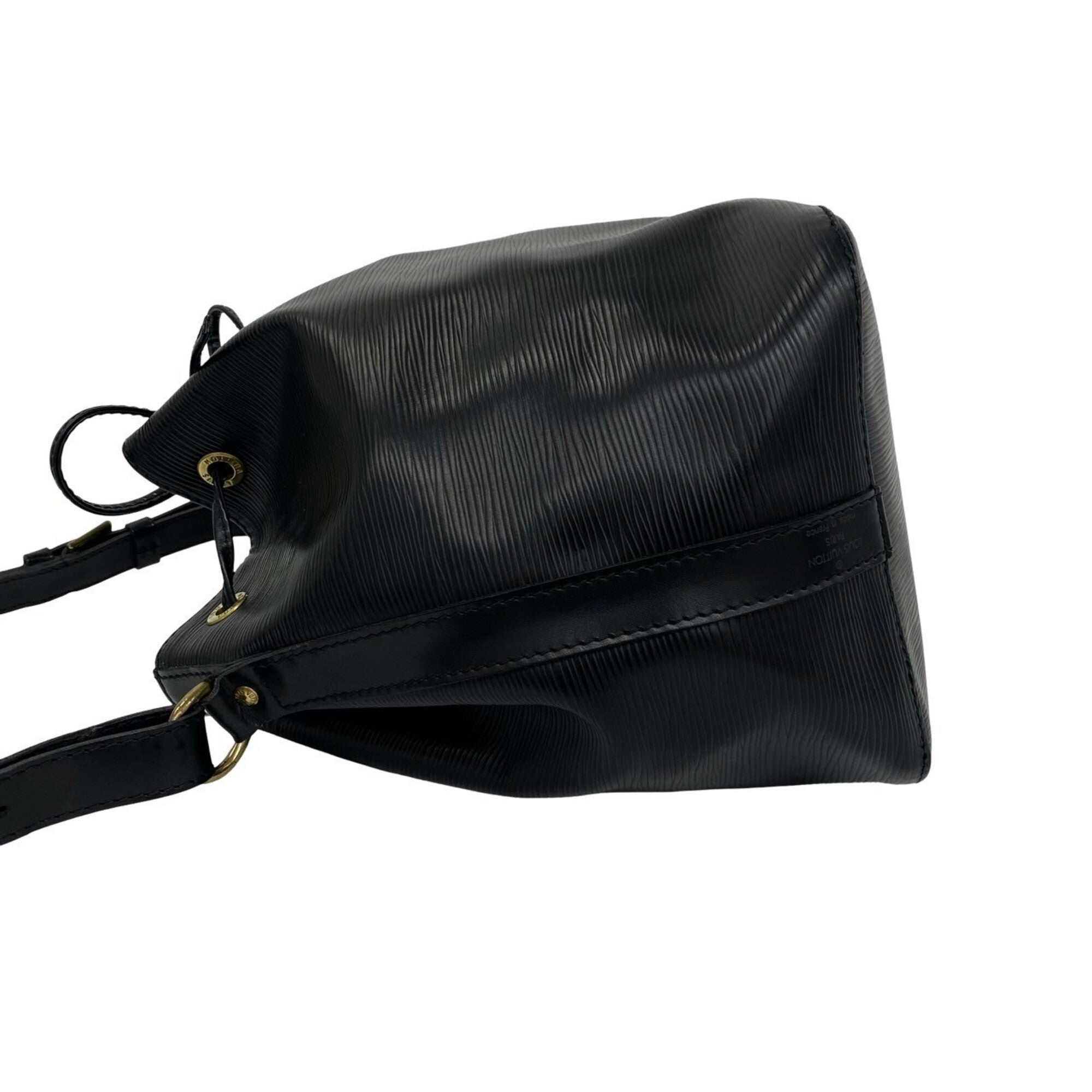 Louis Vuitton Black Leather Shoulder Bag (Pre-Owned)