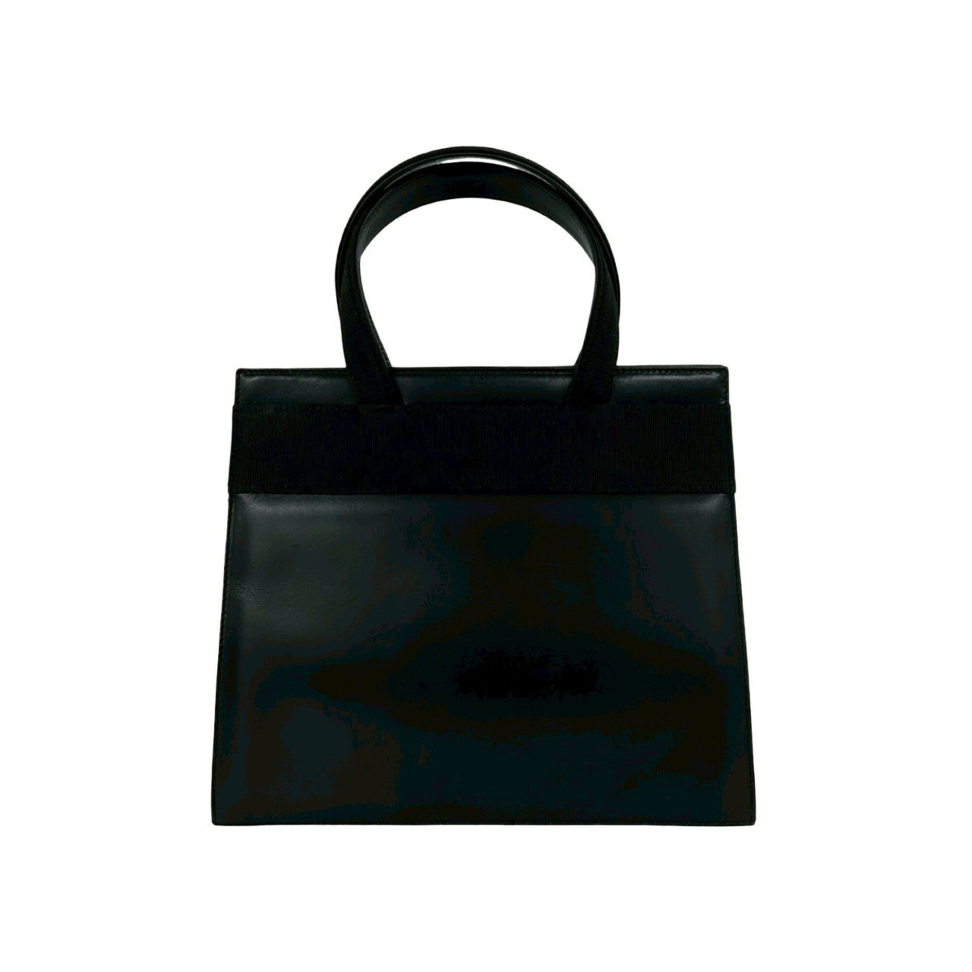 Salvatore Ferragamo Black Leather Shoulder Bag (Pre-Owned)