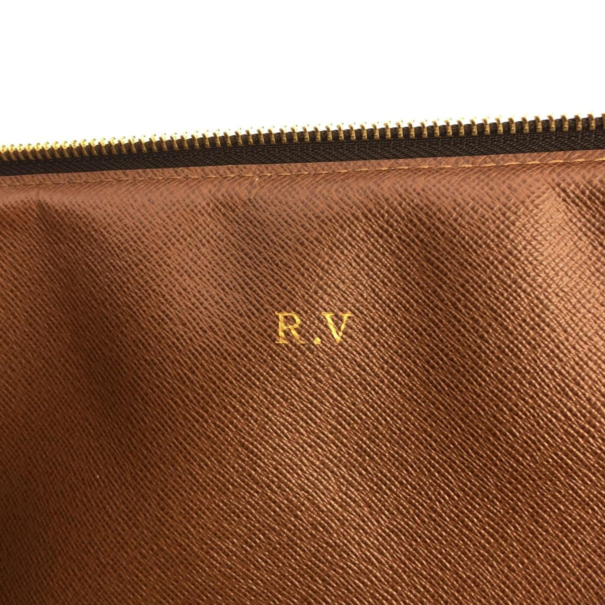 Louis Vuitton Marron Coated Canvas Handbag (Pre-Owned)