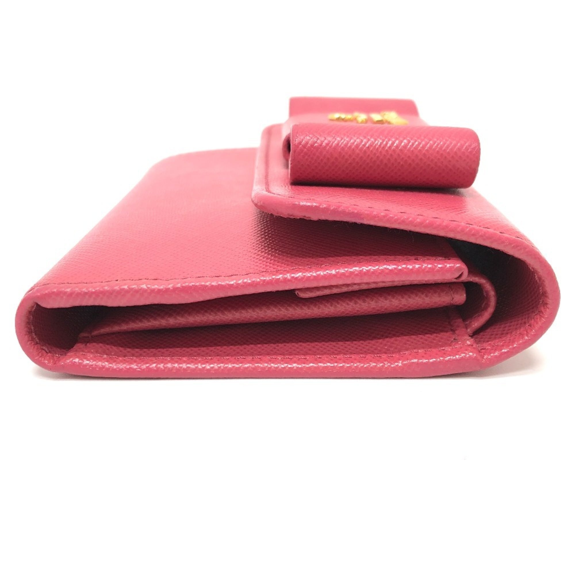 Prada Peonia Pink Saffiano Wallet (Tri-Fold) (Pre-Owned)