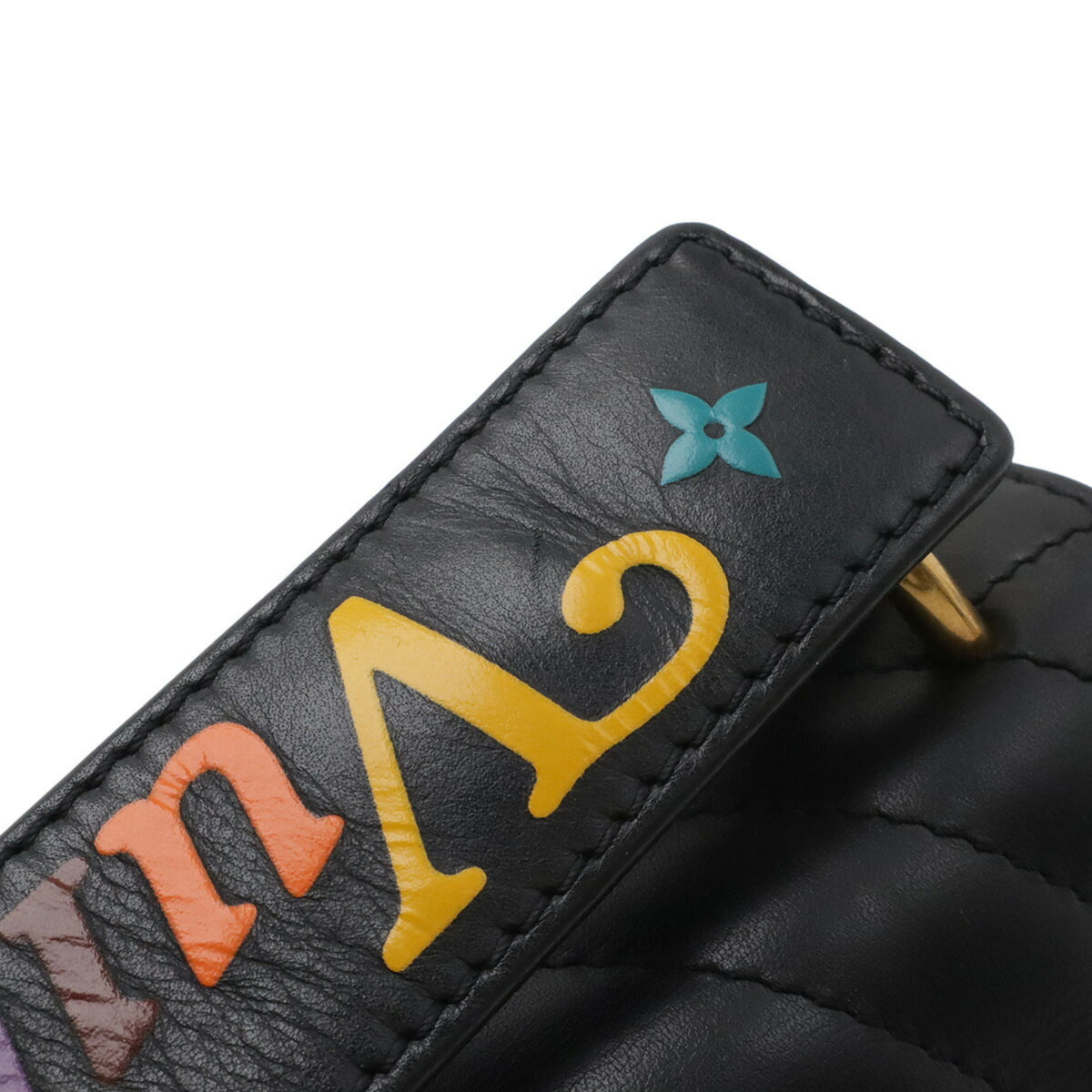 Louis Vuitton Black Noir Leather Shoulder Bag (Pre-Owned)