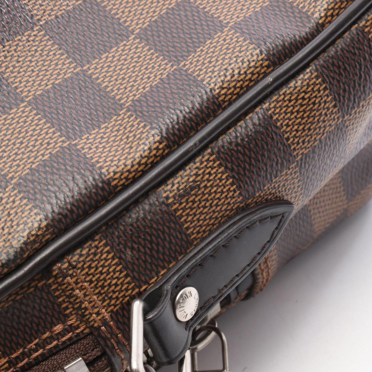 Louis Vuitton Black Brown Multi-Color Coated Canvas Leather Handbag Shoulder Bag (Pre-Owned)