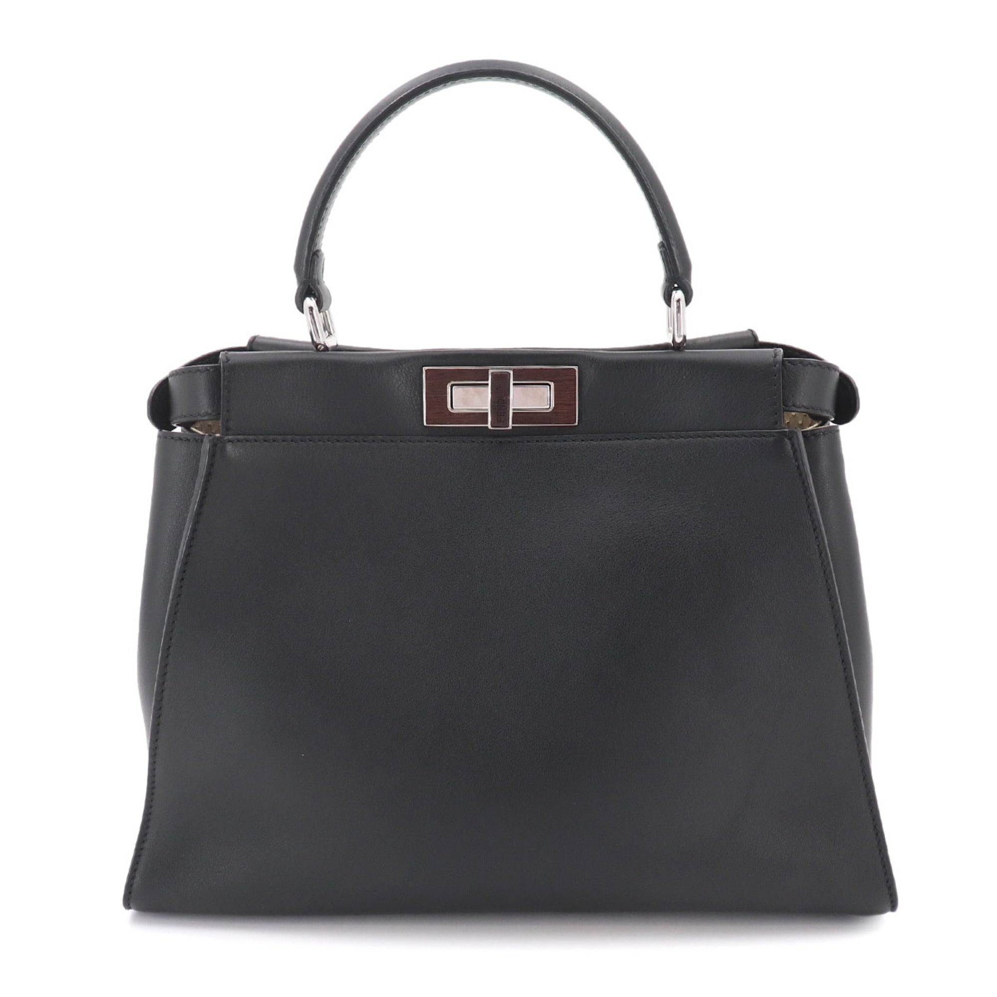 Fendi Black Leather Handbag (Pre-Owned)