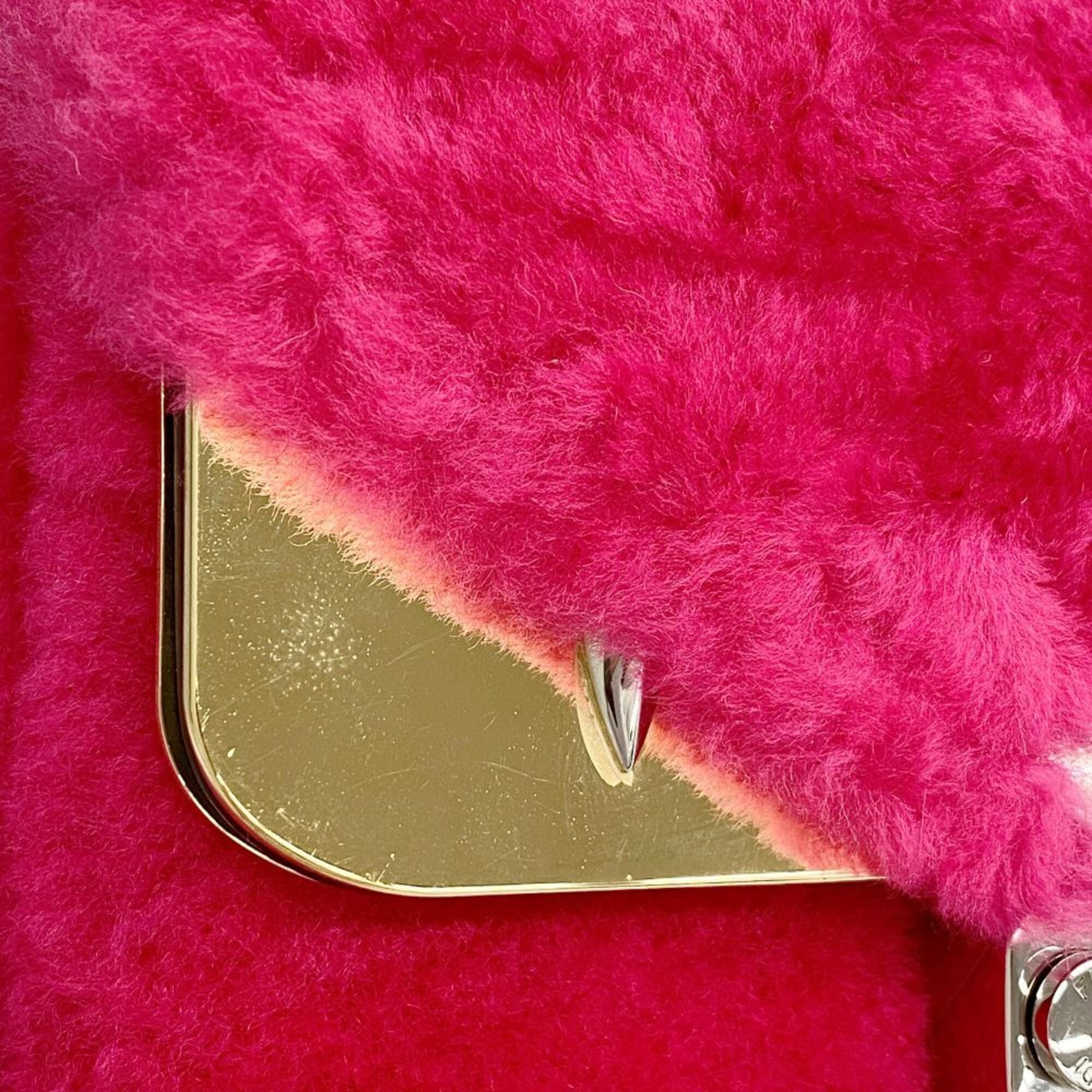 Fendi Pink Fur Shoulder Bag (Pre-Owned)