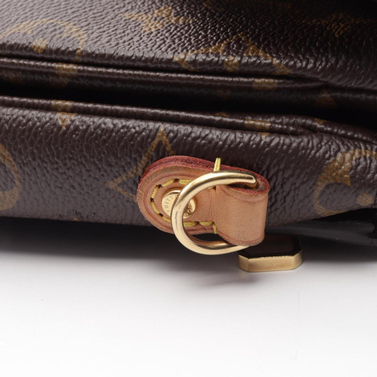 Louis Vuitton Brown Pvc Monogram Leather Coated Canvas Handbag Pochette (Pre-Owned)