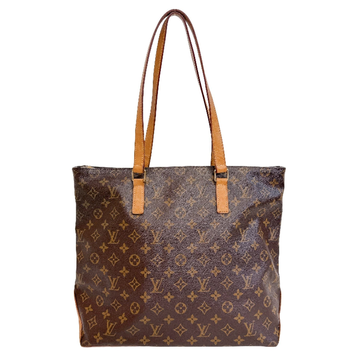 Louis Vuitton Brown Leather Tote Bag (Pre-Owned)