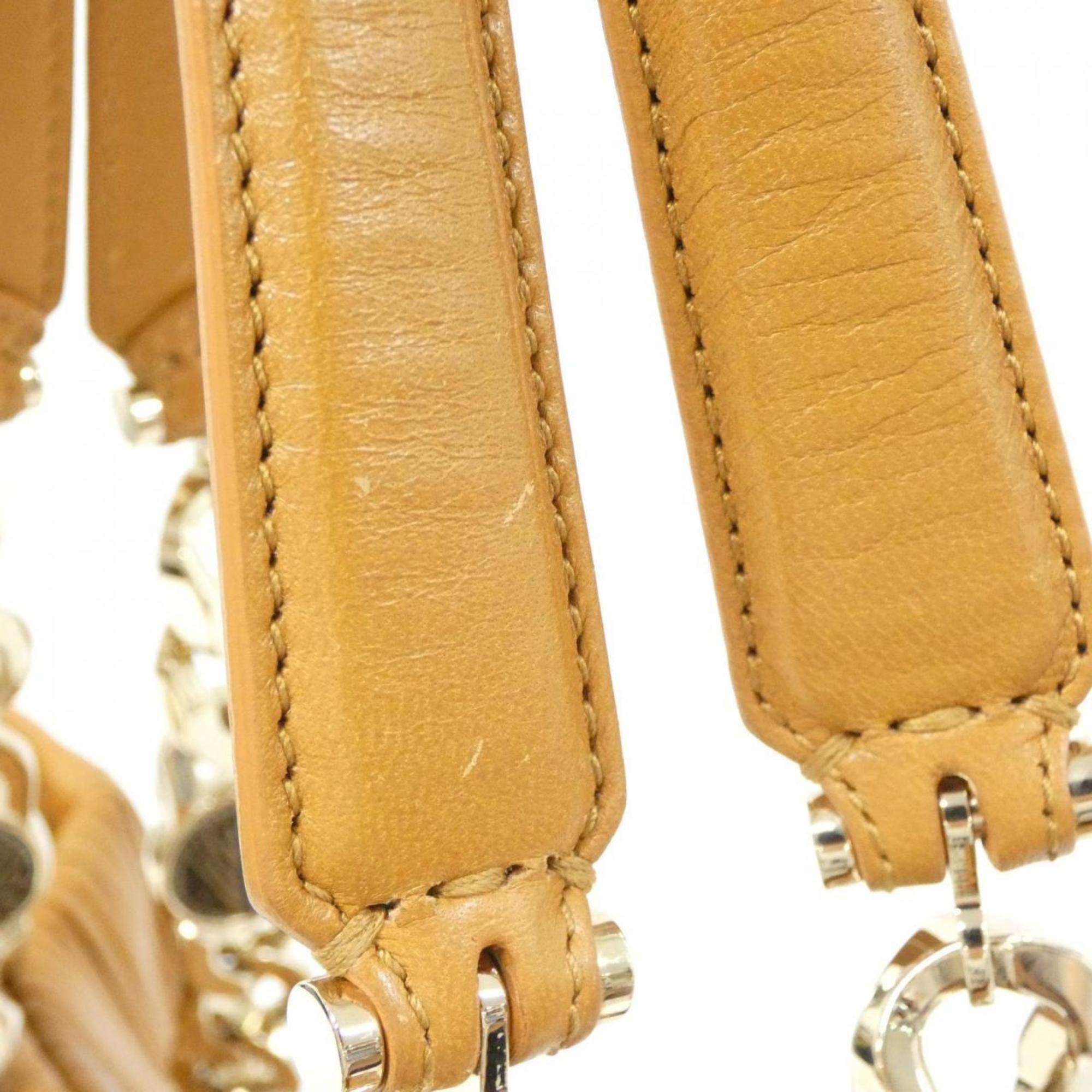 Bvlgari Brown Leather Handbag (Pre-Owned)