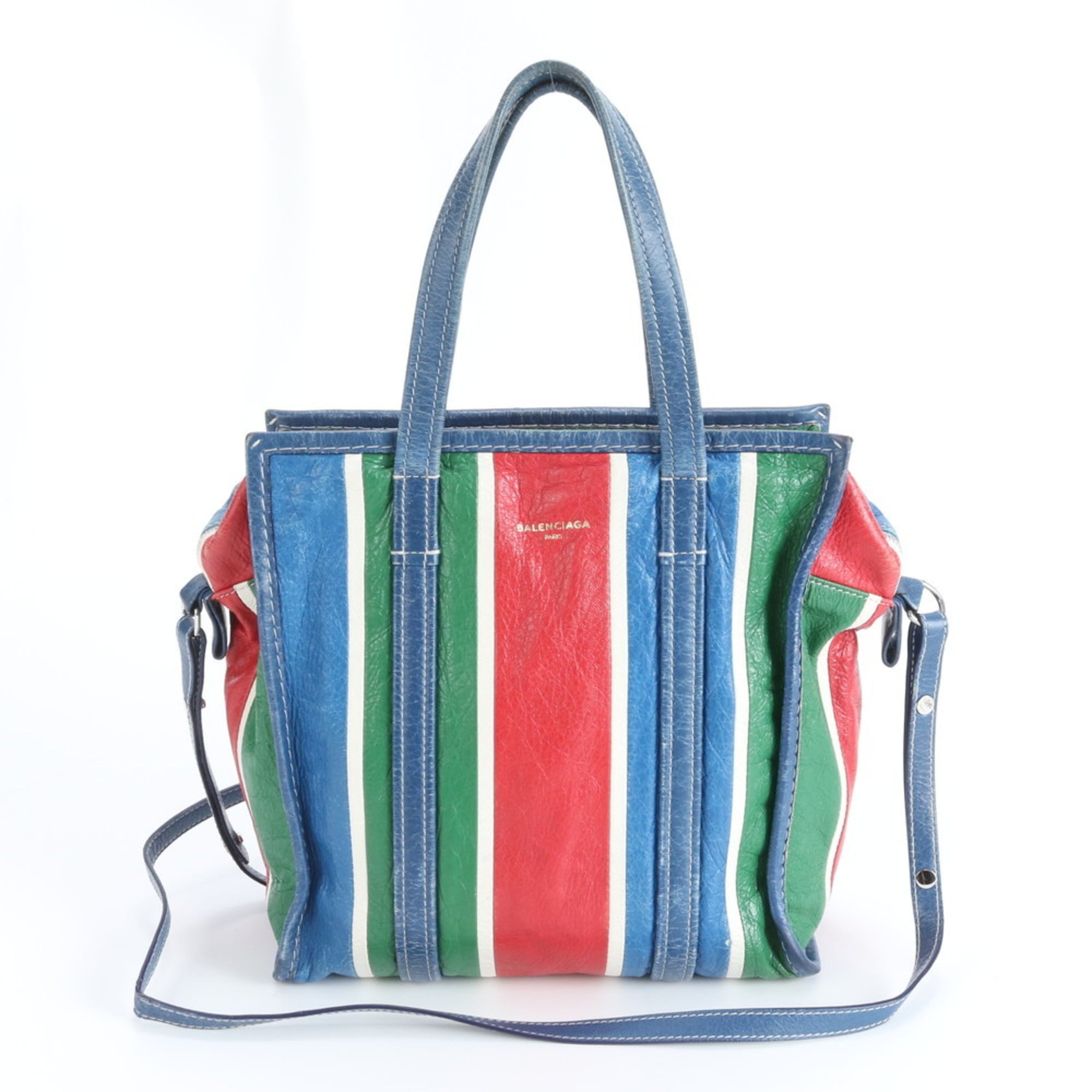 Balenciaga Multi-Color Leather Handbag Tote Bag (Pre-Owned)
