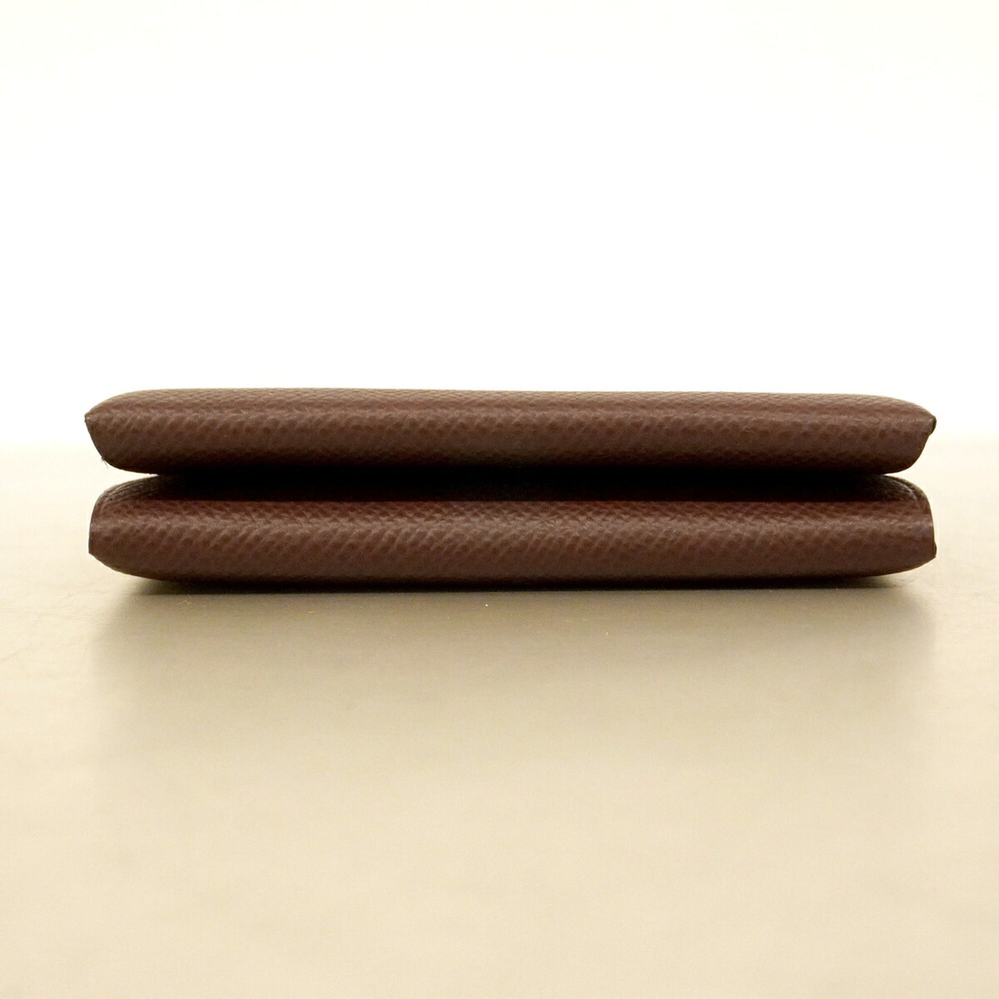Hermes Brown Leather Coin Purse/Coin Case (Pre-Owned)