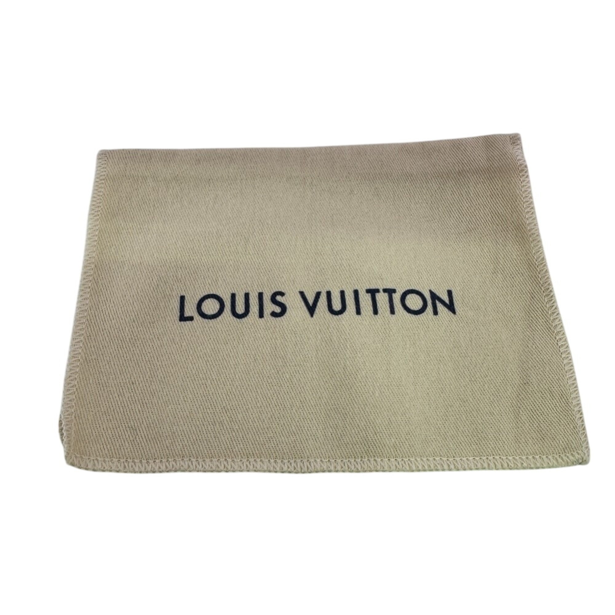 Louis Vuitton Beige Blue Leather Wallet (Bi-Fold) (Pre-Owned)