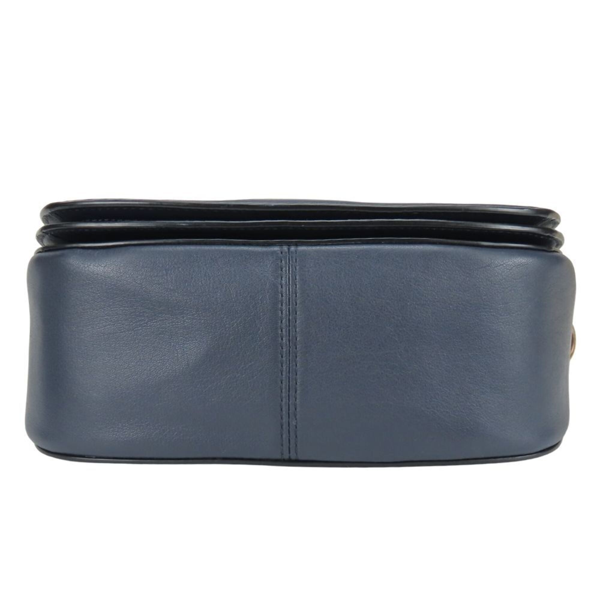 Coach Blue Navy Shoulder Bag (Pre-Owned)