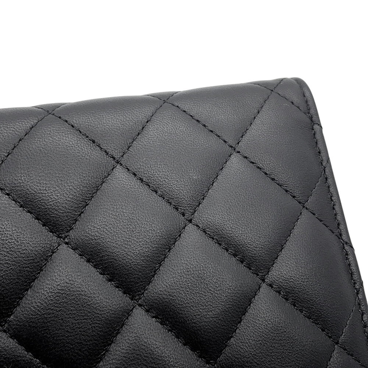 Chanel Black Leather Chain/Shoulder Wallet (Pre-Owned)