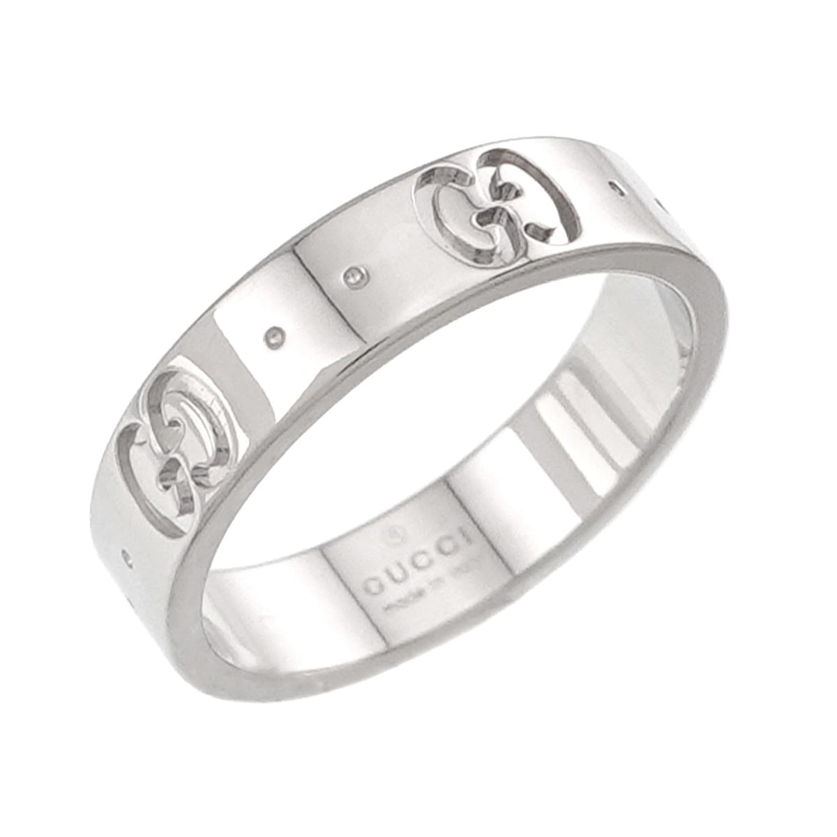 Gucci White Gold (18K) Band Ring (Pre-Owned)