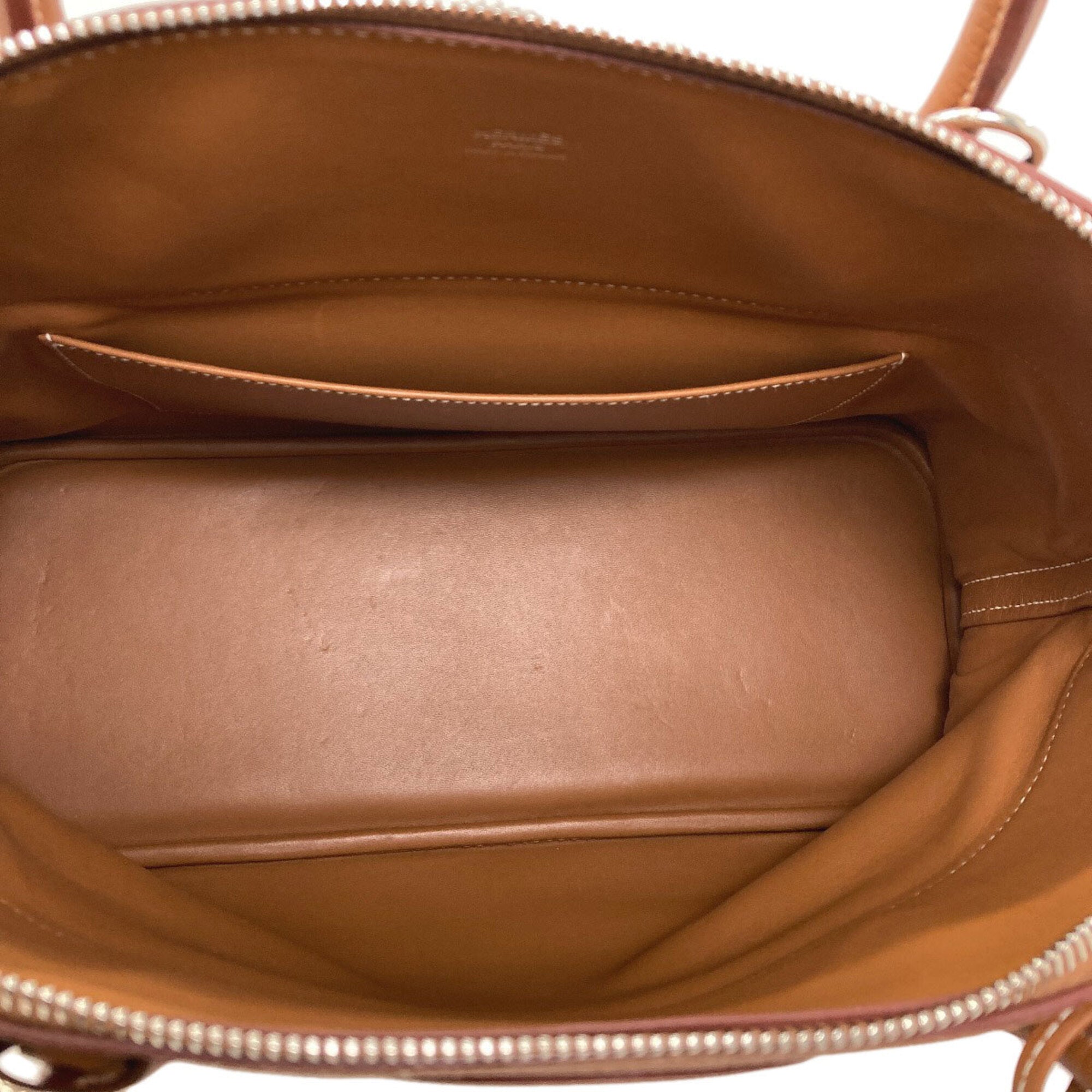 Hermes Bolide Gold Togo Leather Handbag (Pre-Owned)