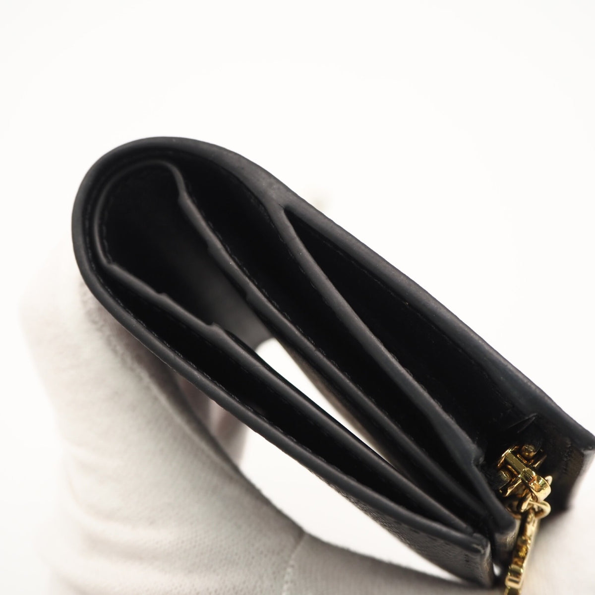 Celine Black Leather Wallet (Bi-Fold) (Pre-Owned)