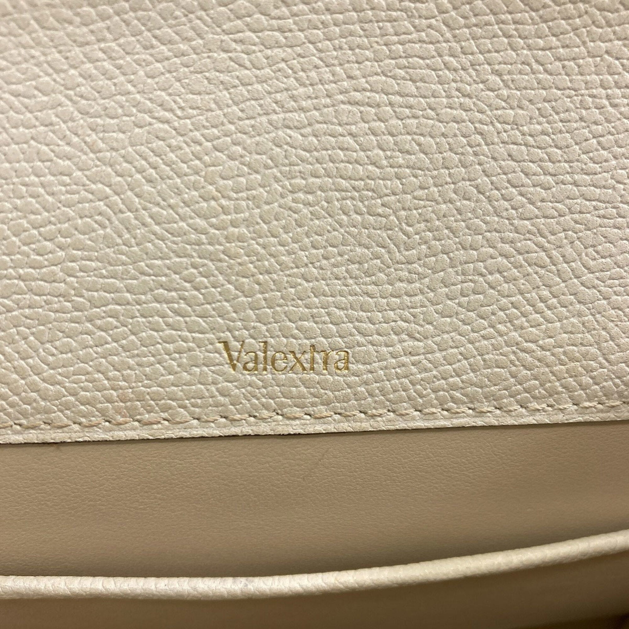 Valextra Light Gray Leather Handbag (Pre-Owned)