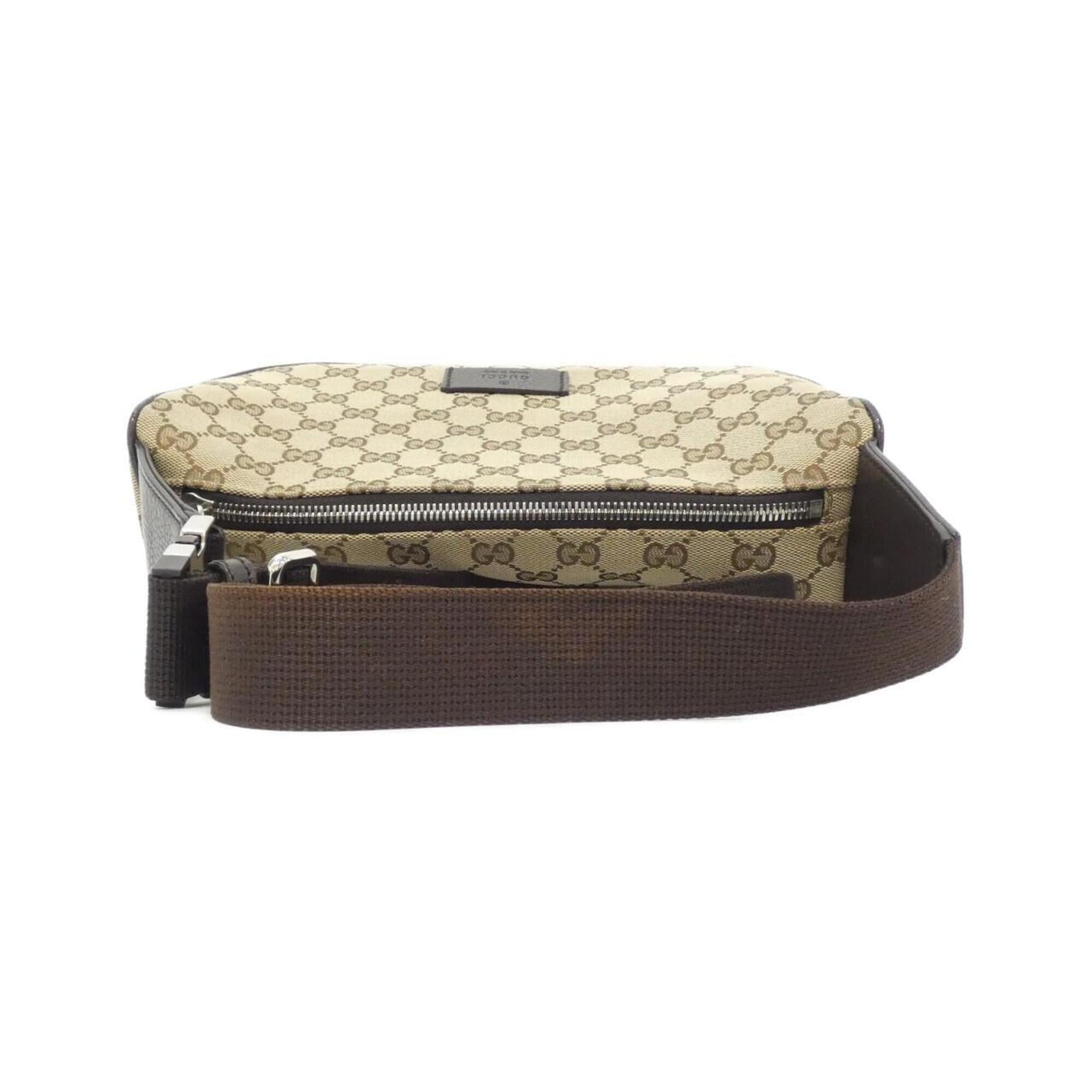Gucci Beige Brown Gg Canvas Fanny Pack (Pre-Owned)