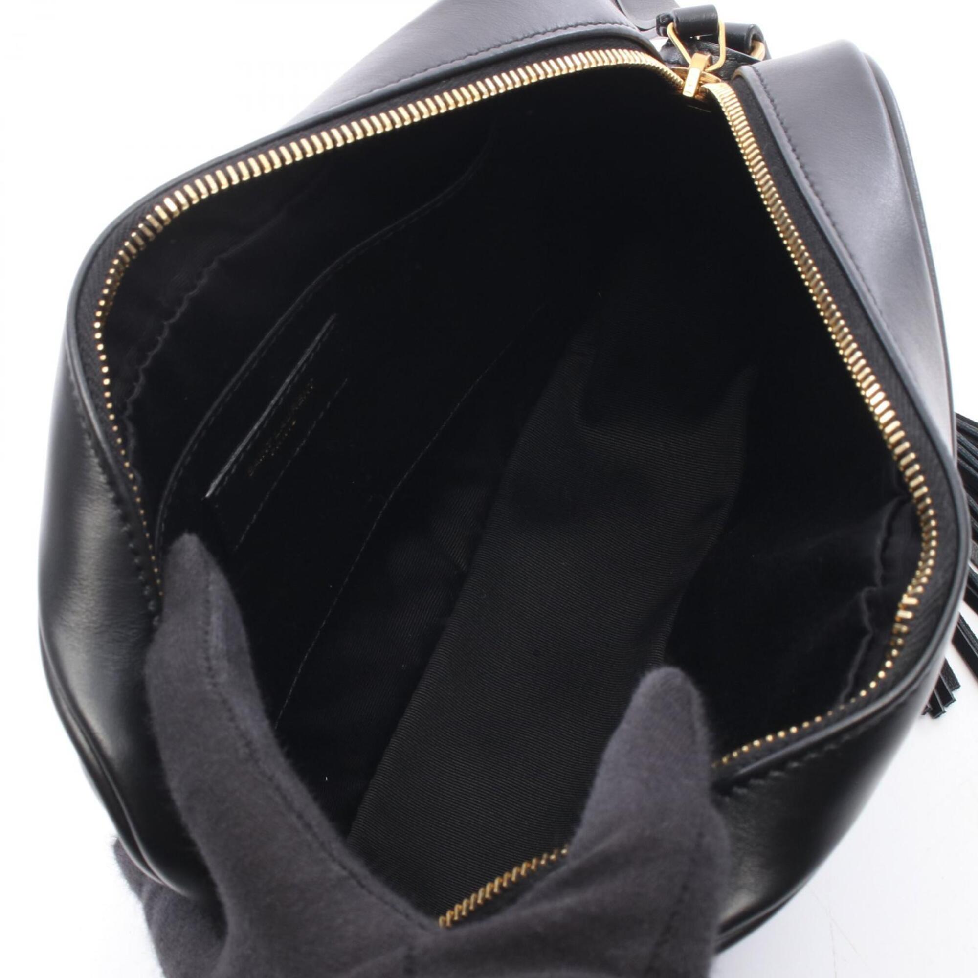 Saint Laurent Black Leather Handbag Shoulder Bag (Pre-Owned)