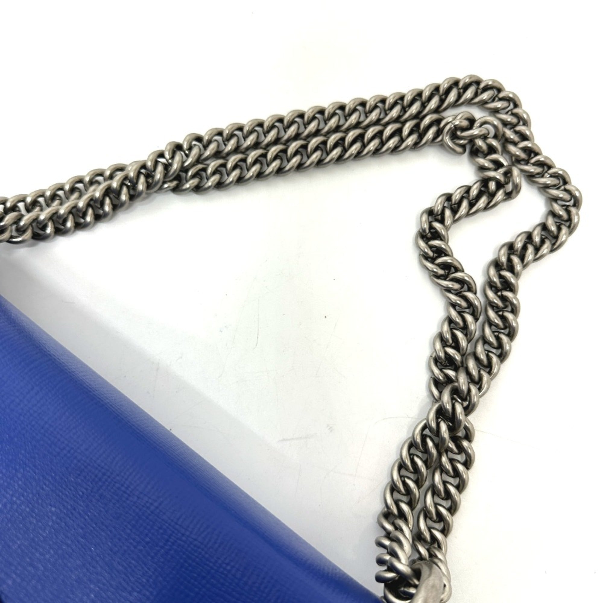 Gucci Blue Leather Shoulder Bag (Pre-Owned)