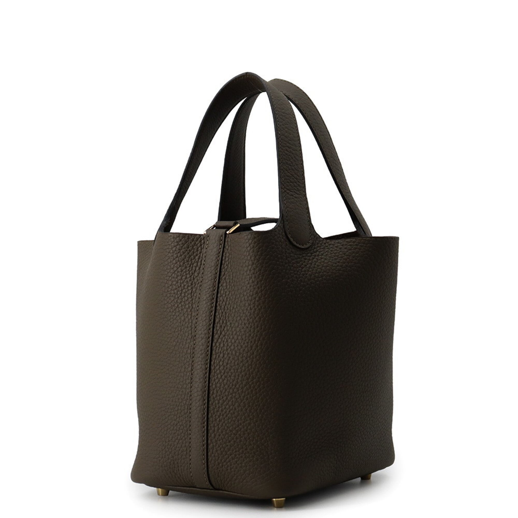 Hermes Picotin Gold Taurillon Clemence Leather Handbag