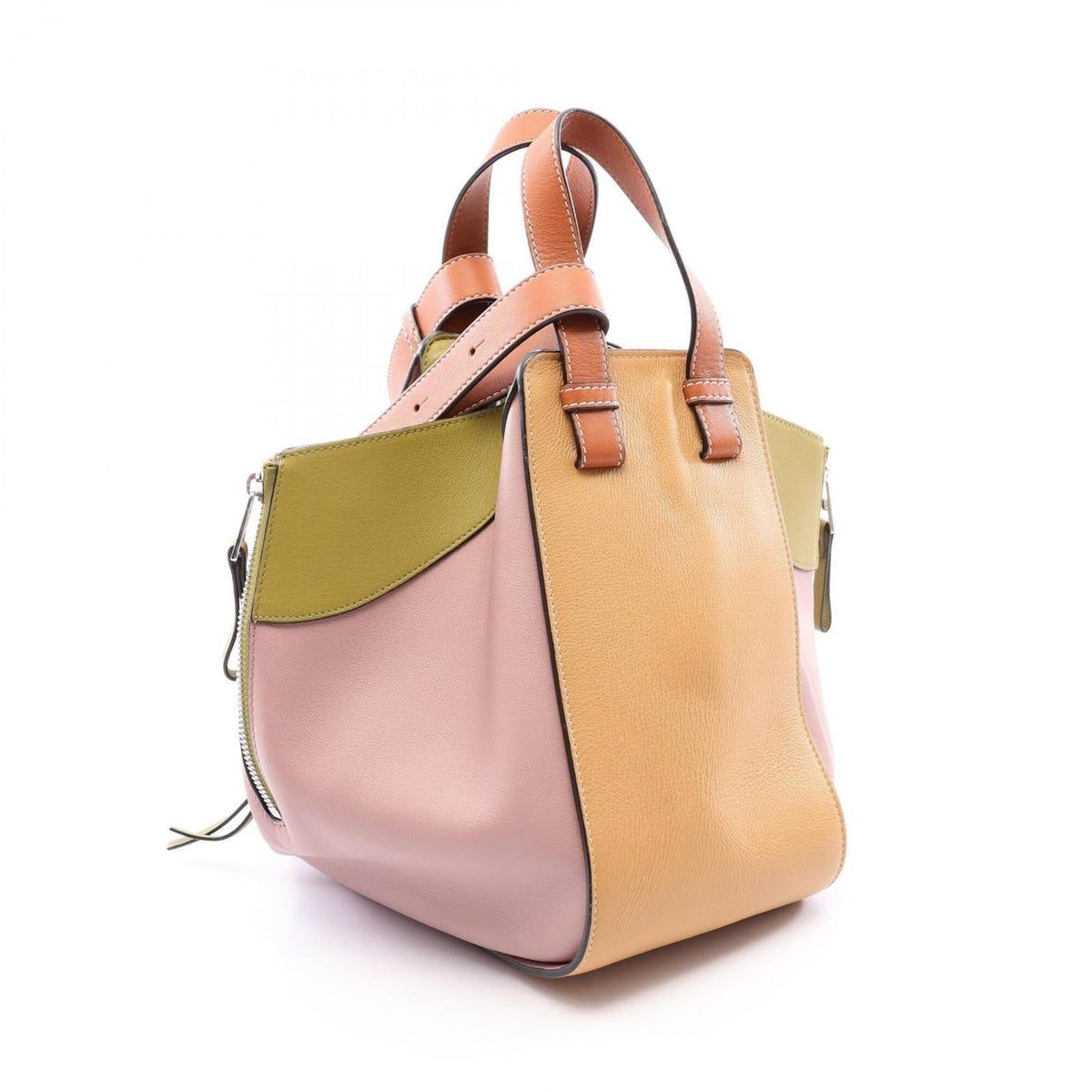 Loewe Beige Multi-Color Leather Handbag (Pre-Owned)