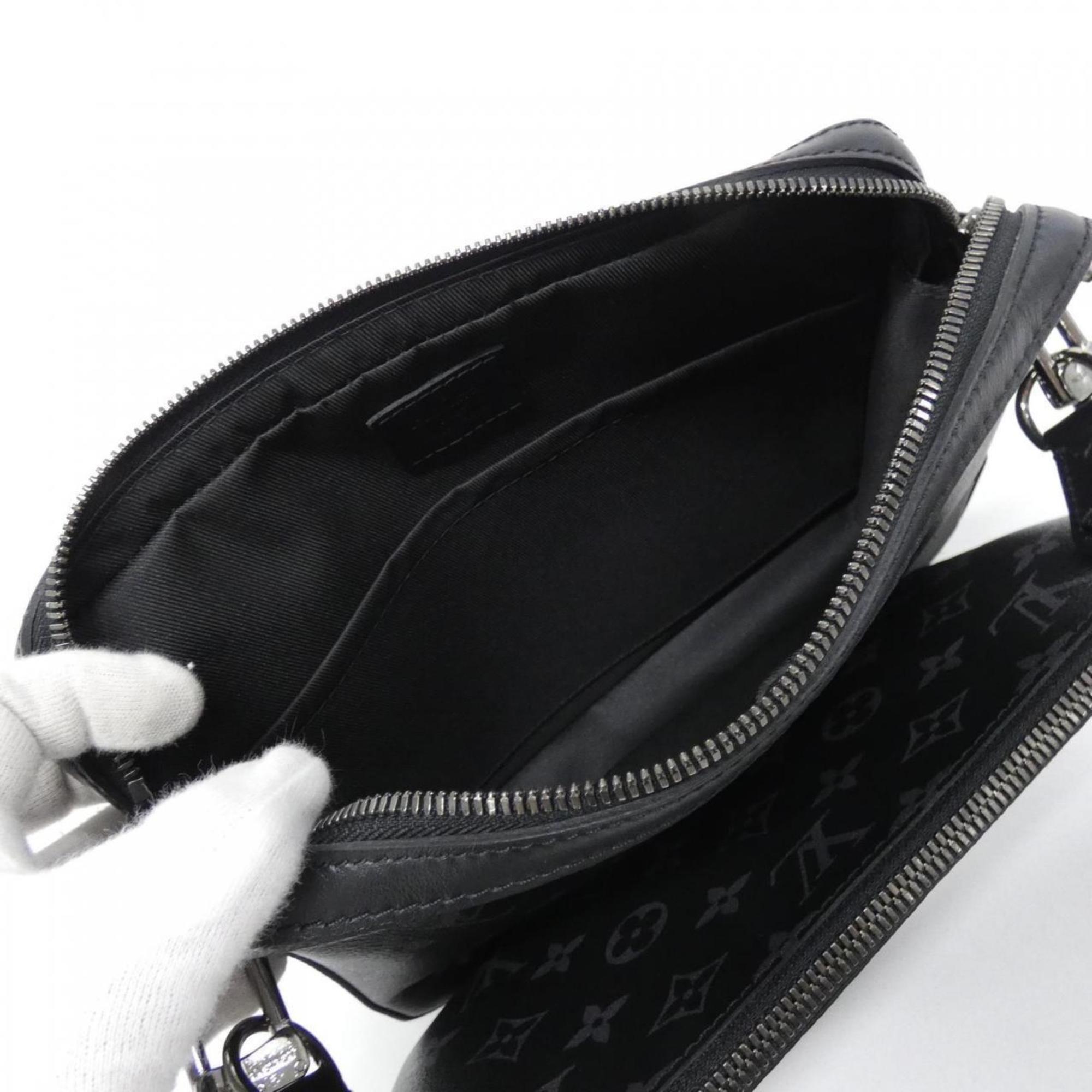 Louis Vuitton Monogram Eclipse Black Gris Coated Canvas Shoulder Bag (Pre-Owned)