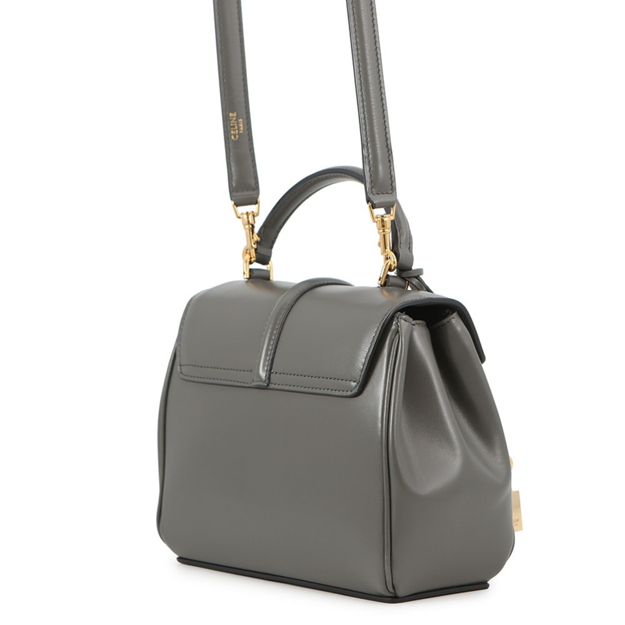 Celine Gray Leather Handbag (Pre-Owned)