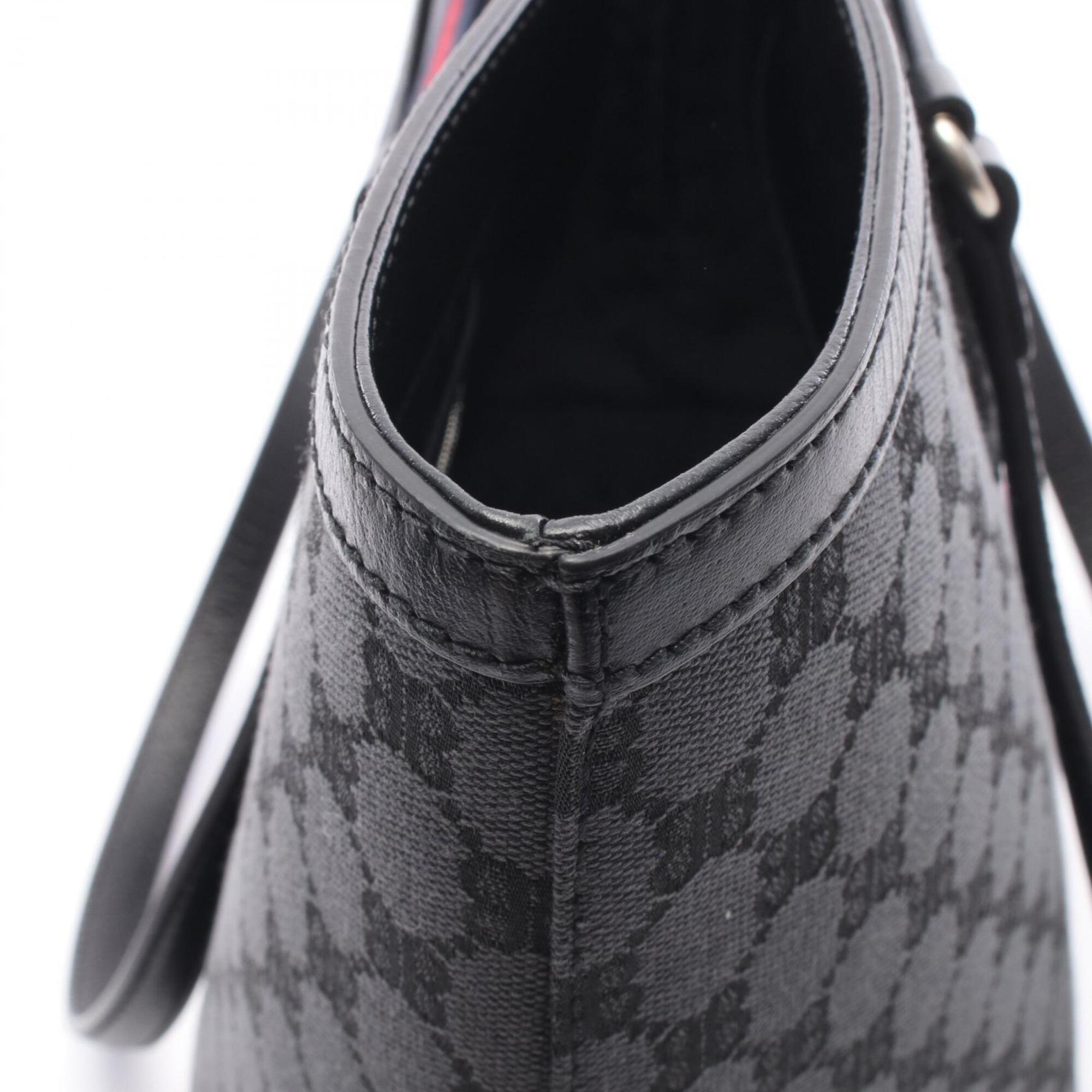 Balenciaga Black Gray Canvas Handbag Tote Bag (Pre-Owned)