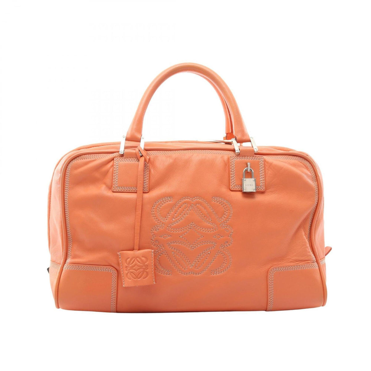 Loewe Orange Leather Handbag (Pre-Owned)
