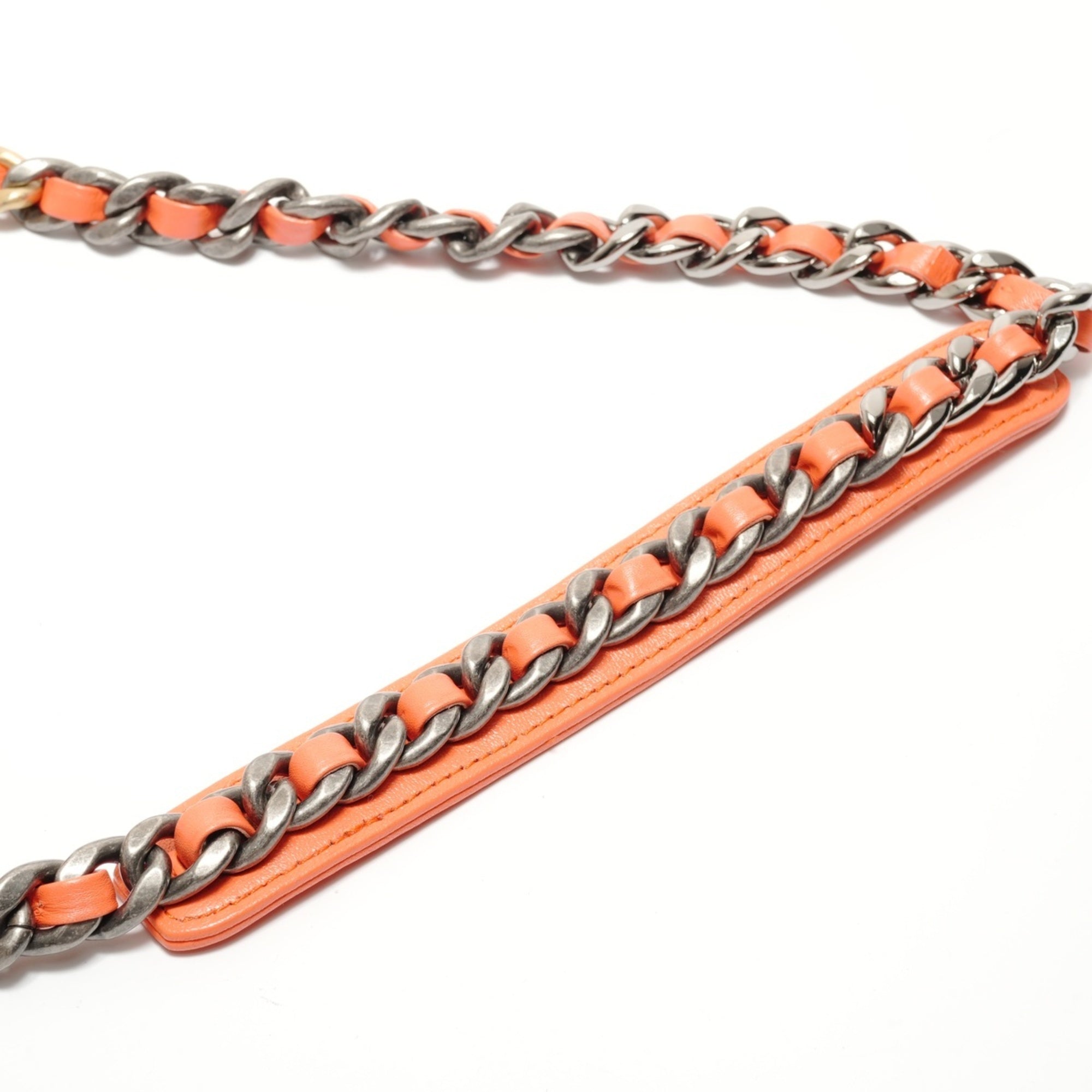 Chanel Matelasse Orange Shoulder Bag (Pre-Owned)