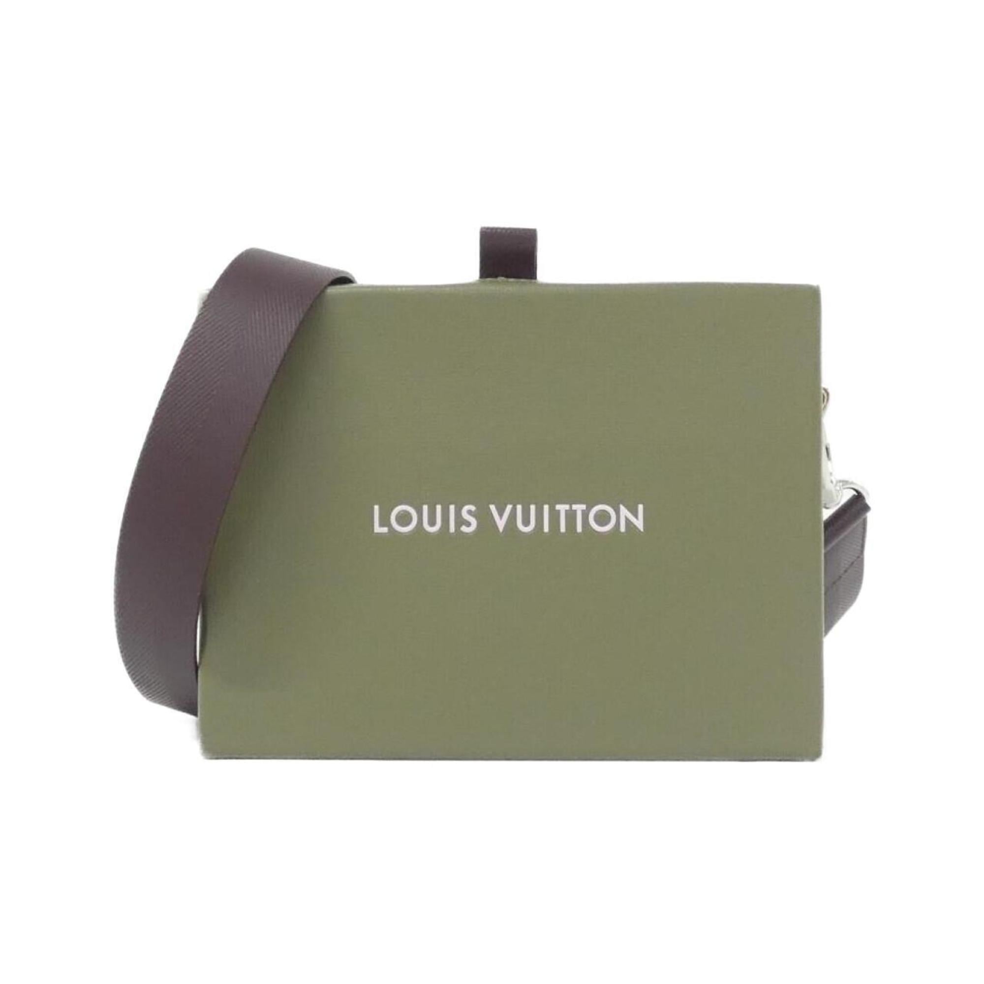 Louis Vuitton Khaki Leather Handbag (Pre-Owned)
