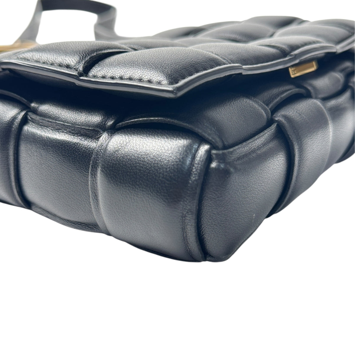 Bottega Veneta Black Leather Shoulder Bag (Pre-Owned)