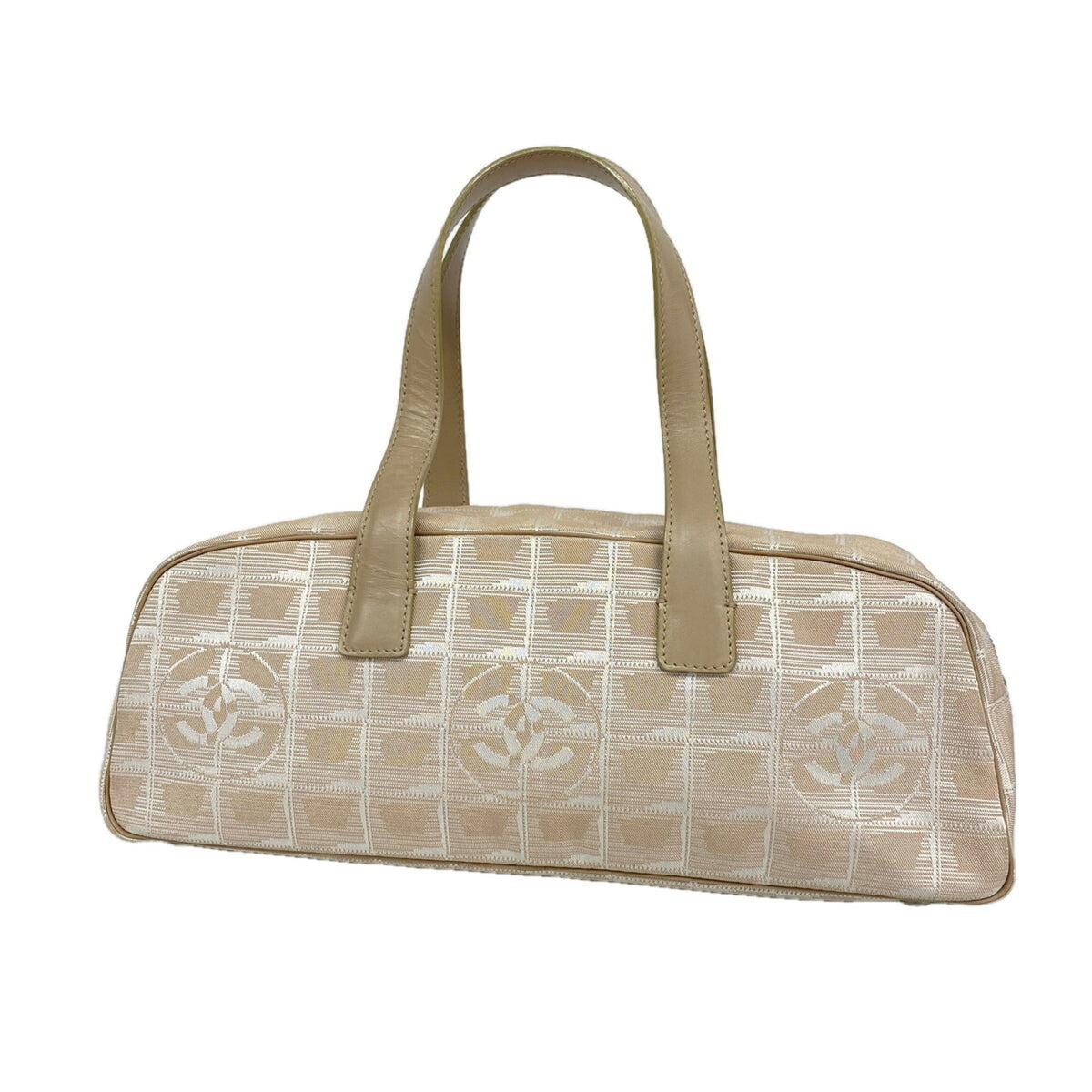 Chanel Beige Nylon Handbag (Pre-Owned)