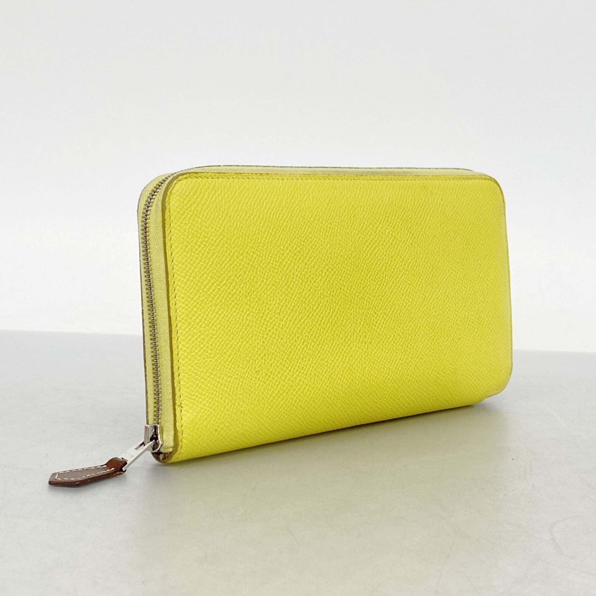 Hermes Lime Epsom Leather Long Wallet (Bi-Fold) (Pre-Owned)