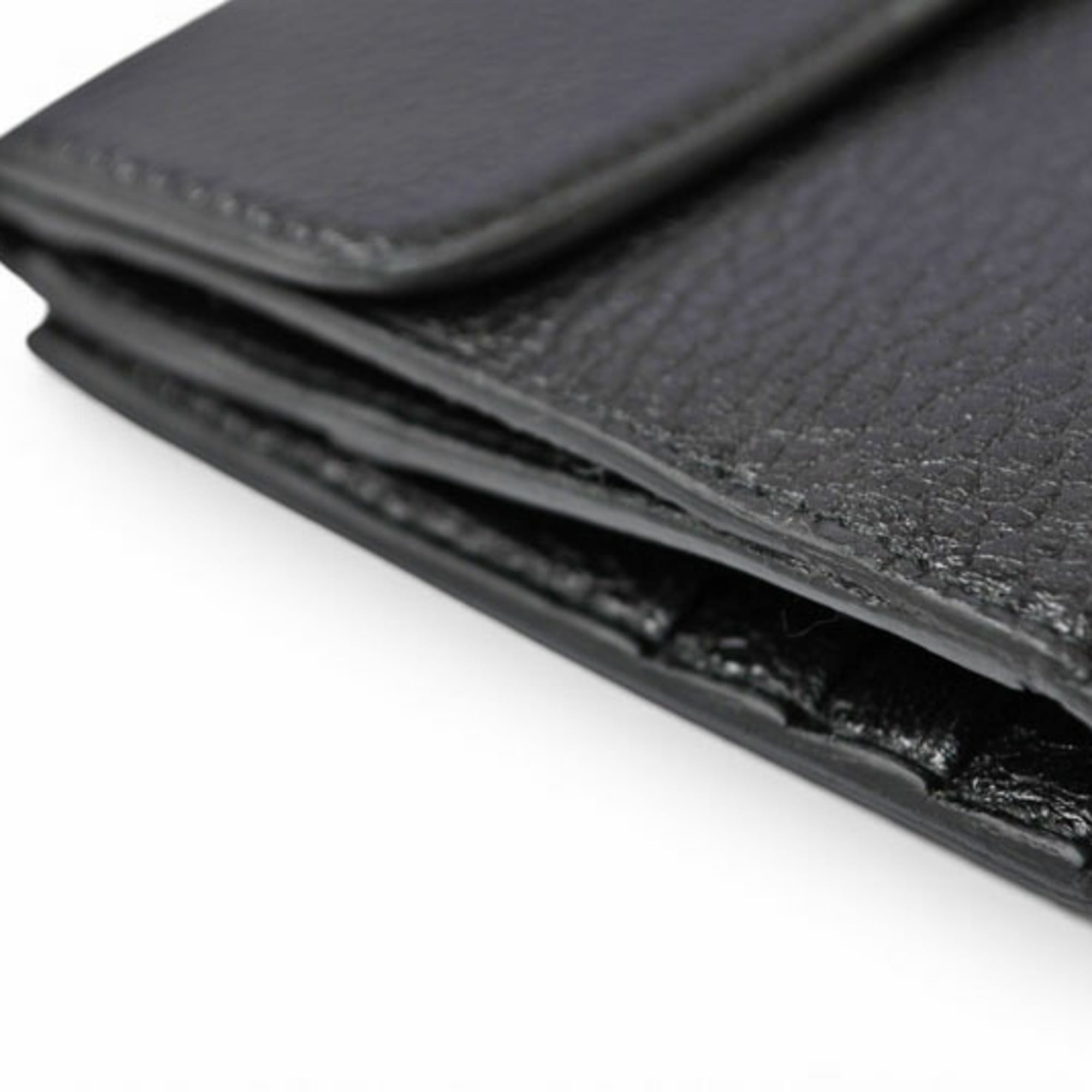 Prada Black Leather Wallet (Tri-Fold) (Pre-Owned)