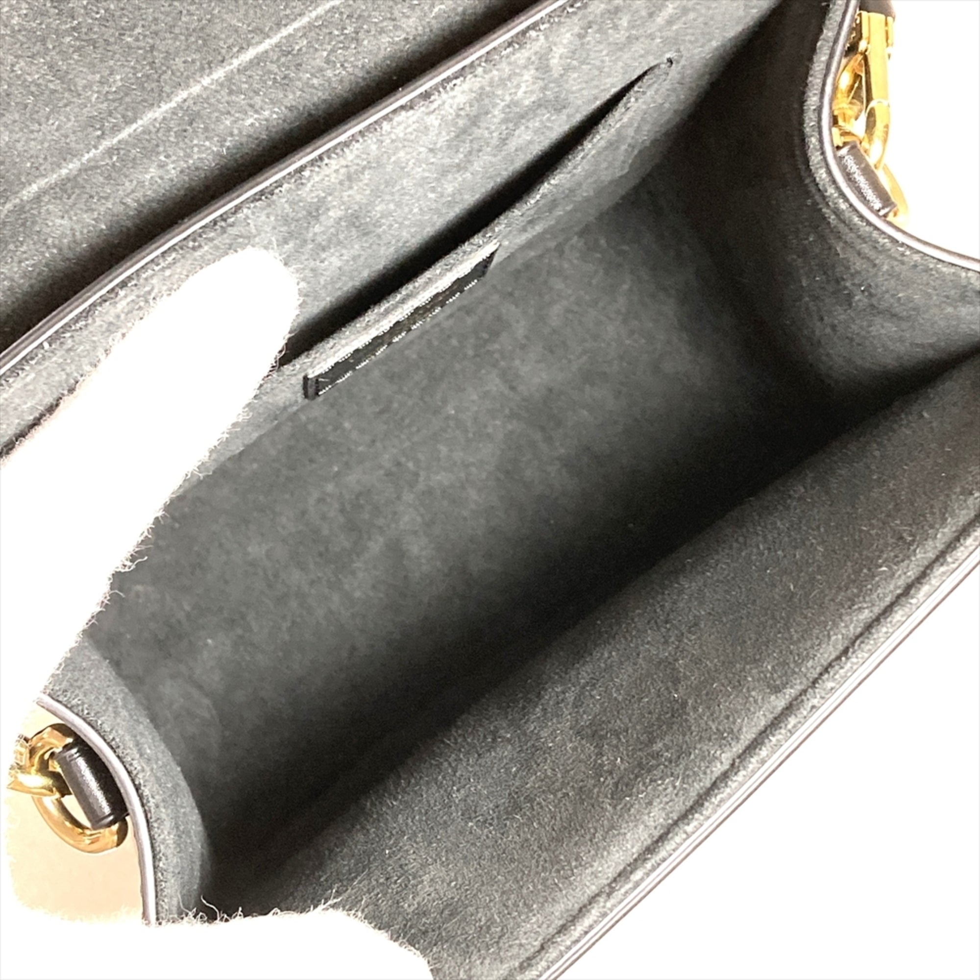 Louis Vuitton Black Leather Shoulder Bag (Pre-Owned)