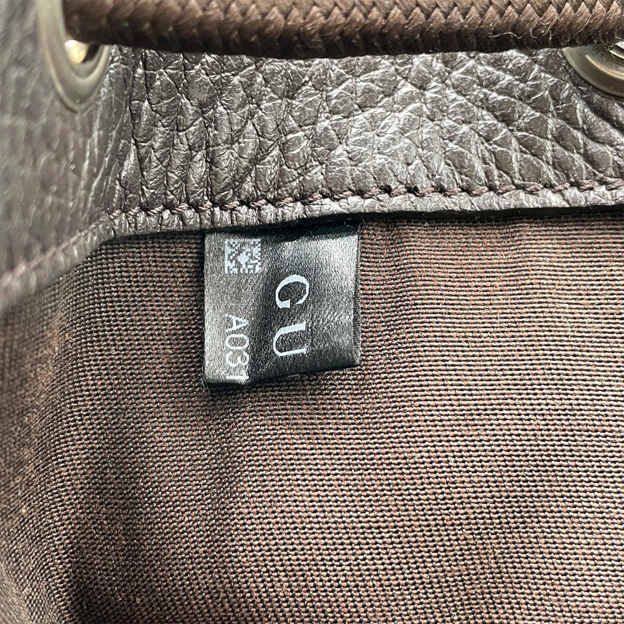 Gucci Brown Gg Canvas Leather Backpack (Pre-Owned)