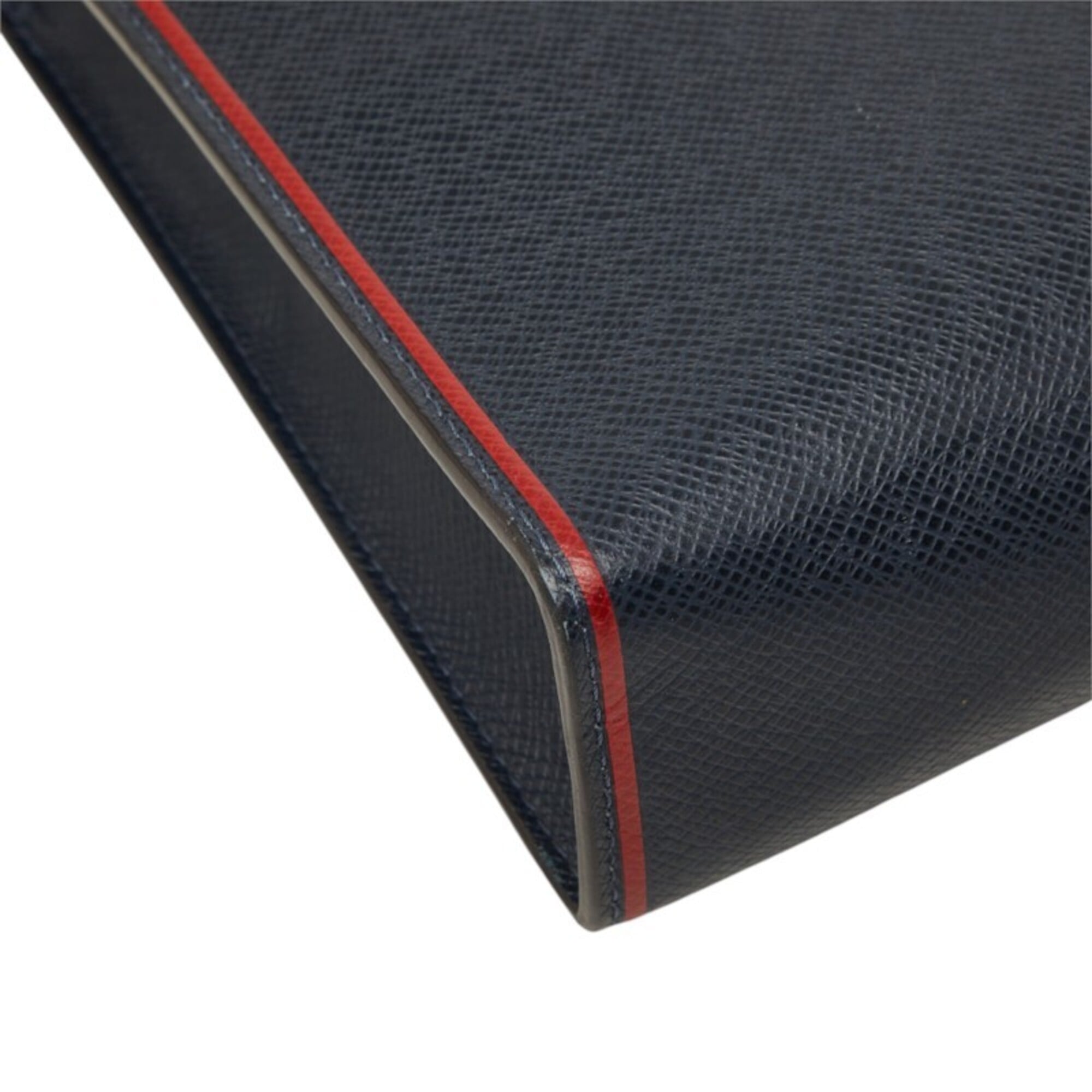 Louis Vuitton Navy Navy Blue Leather Clutch Bag Pochette (Pre-Owned)
