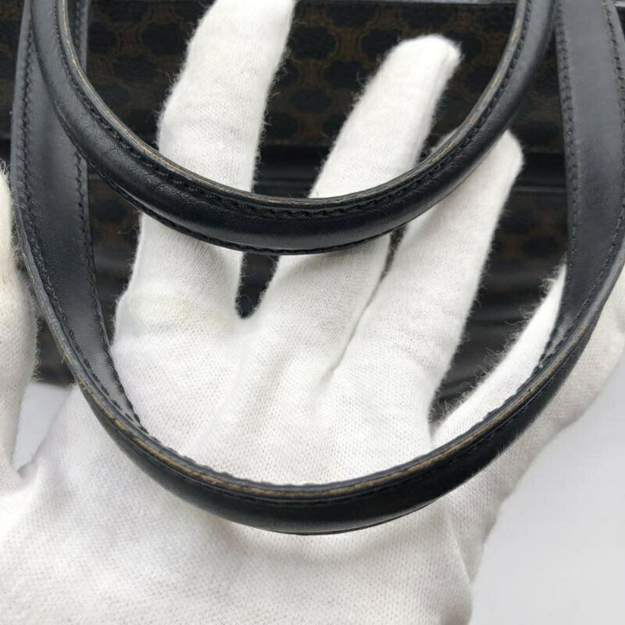 Celine Macadam Brown Pvc Tote Bag (Pre-Owned)